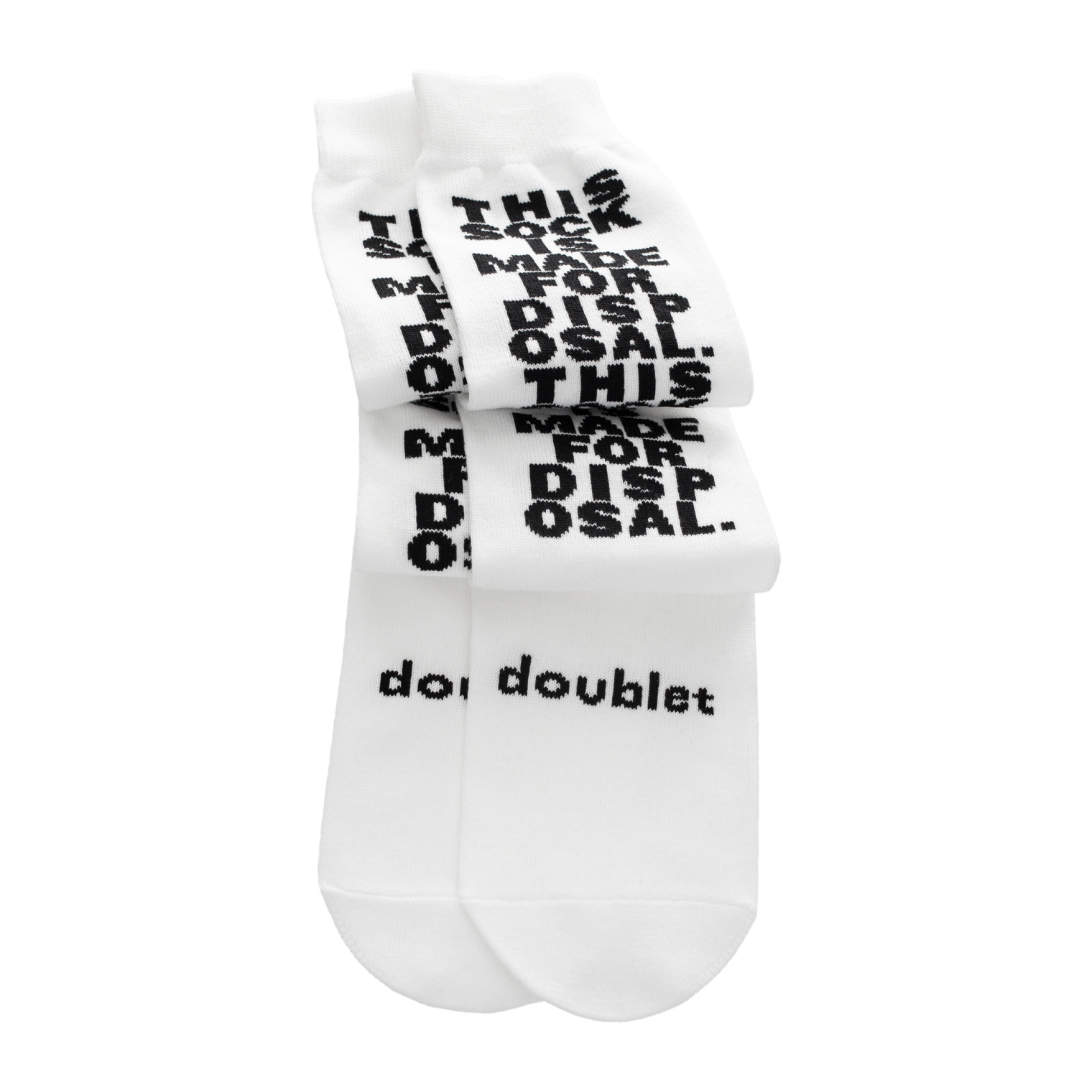 Doublet Носки с вышивкой \'Made For Disposal\'