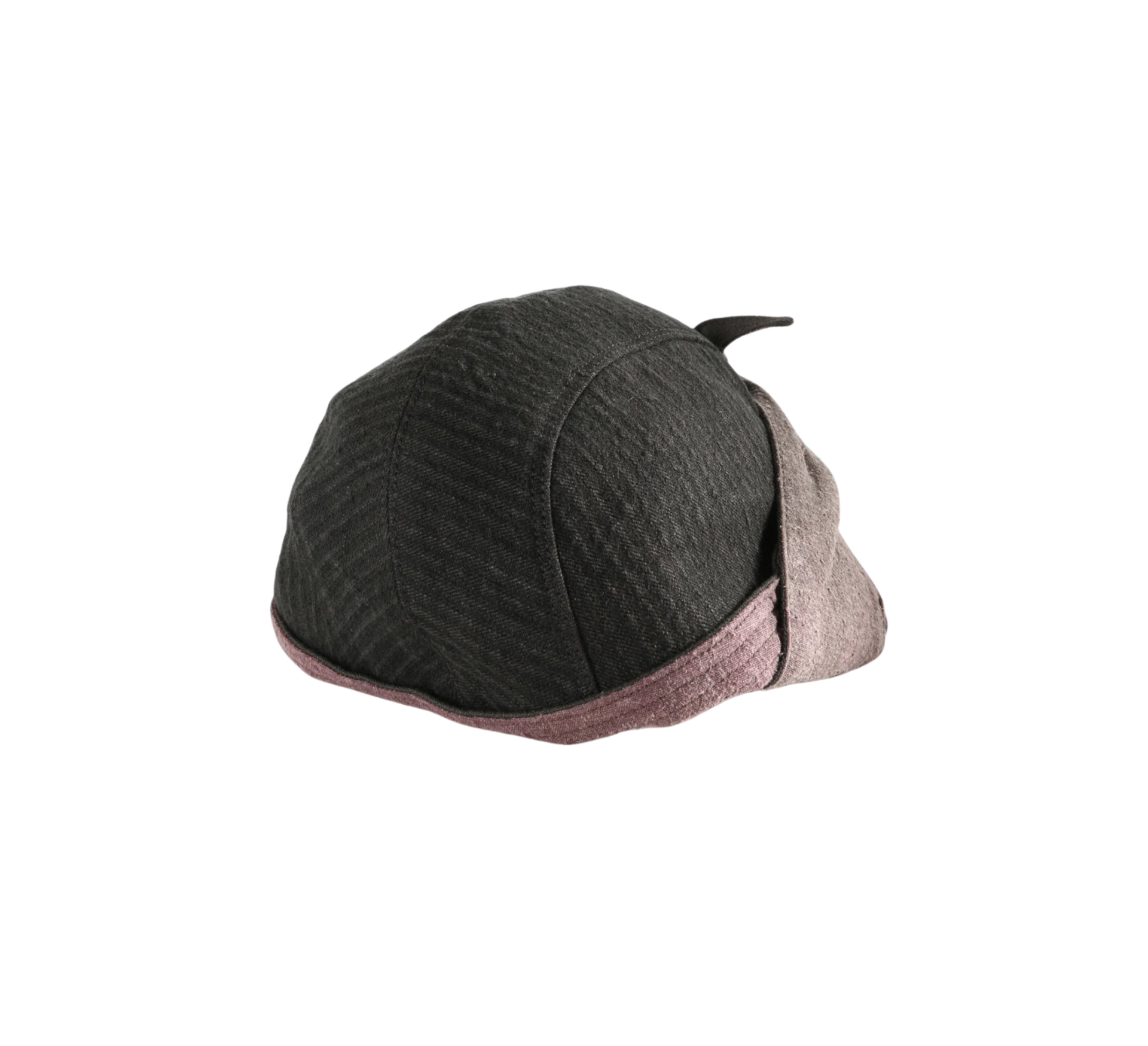 Ziggy Chen Beanie with asymmetrical double-layered brims