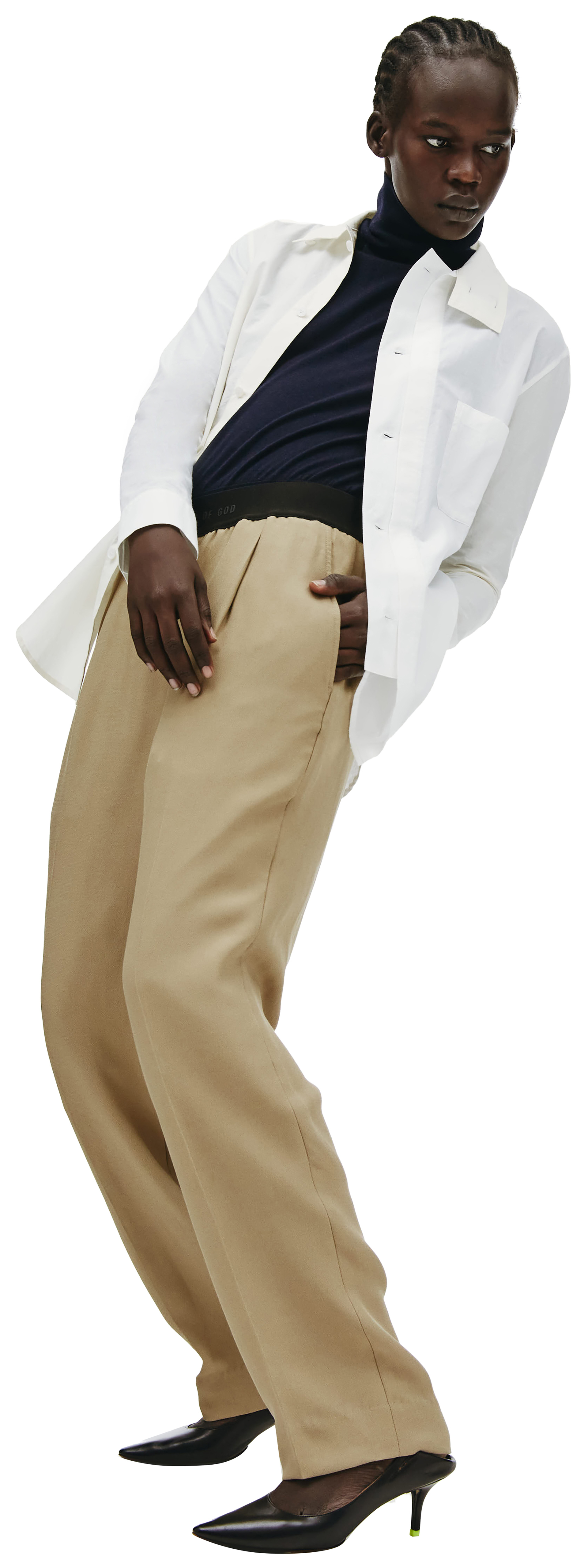 Fear of God Beige straight trousers