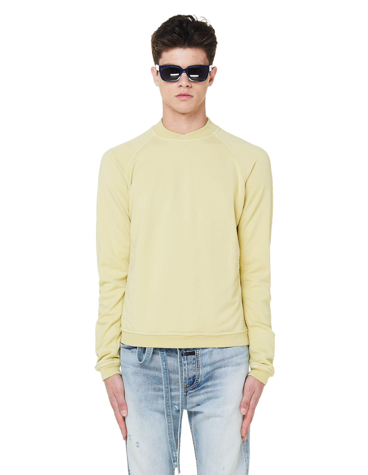 Haider Ackermann Yellow Cotton Sweatshirt