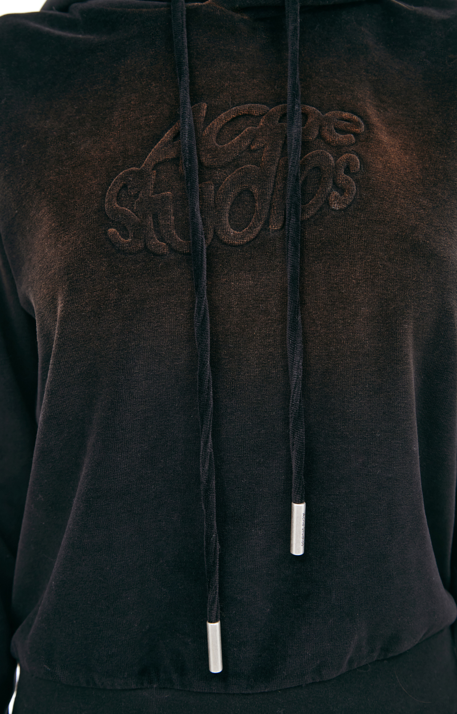 Acne Studios Cropped hoodie with logo