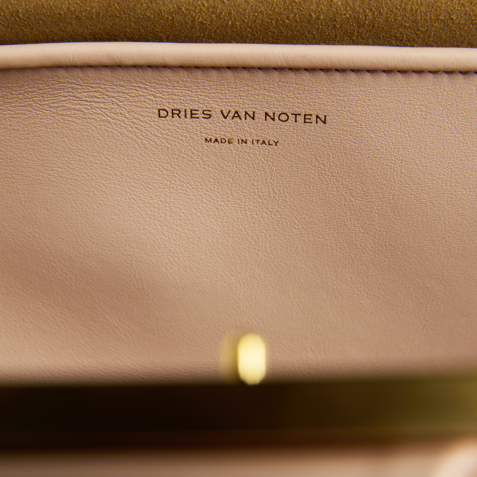 Dries Van Noten Pink leather clutch