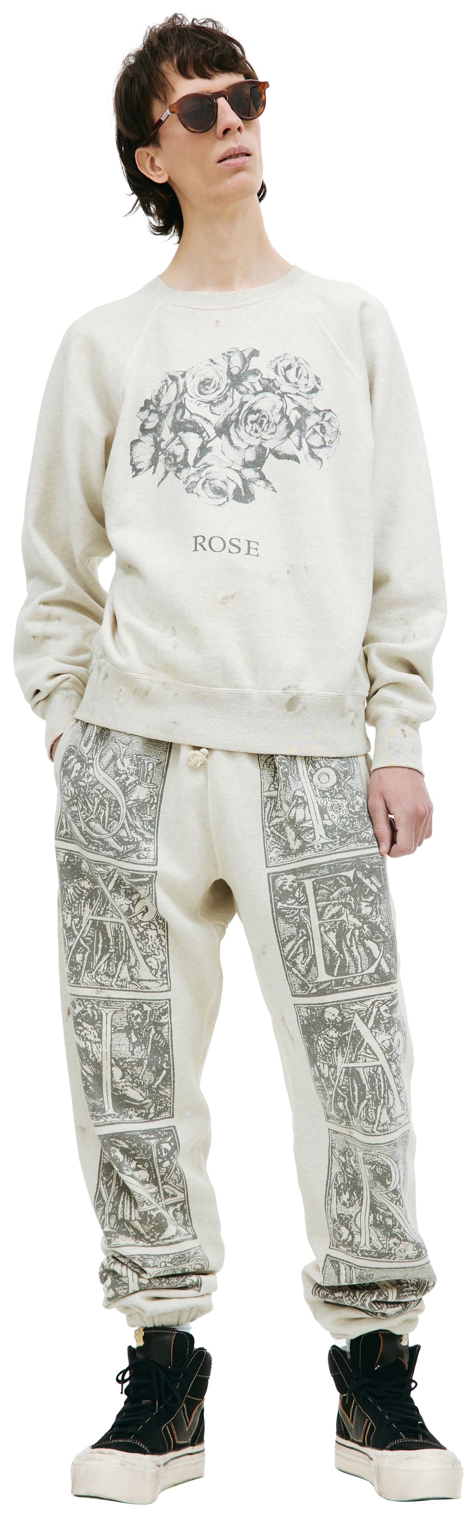 Saint Michael Rose printed sweatshirt