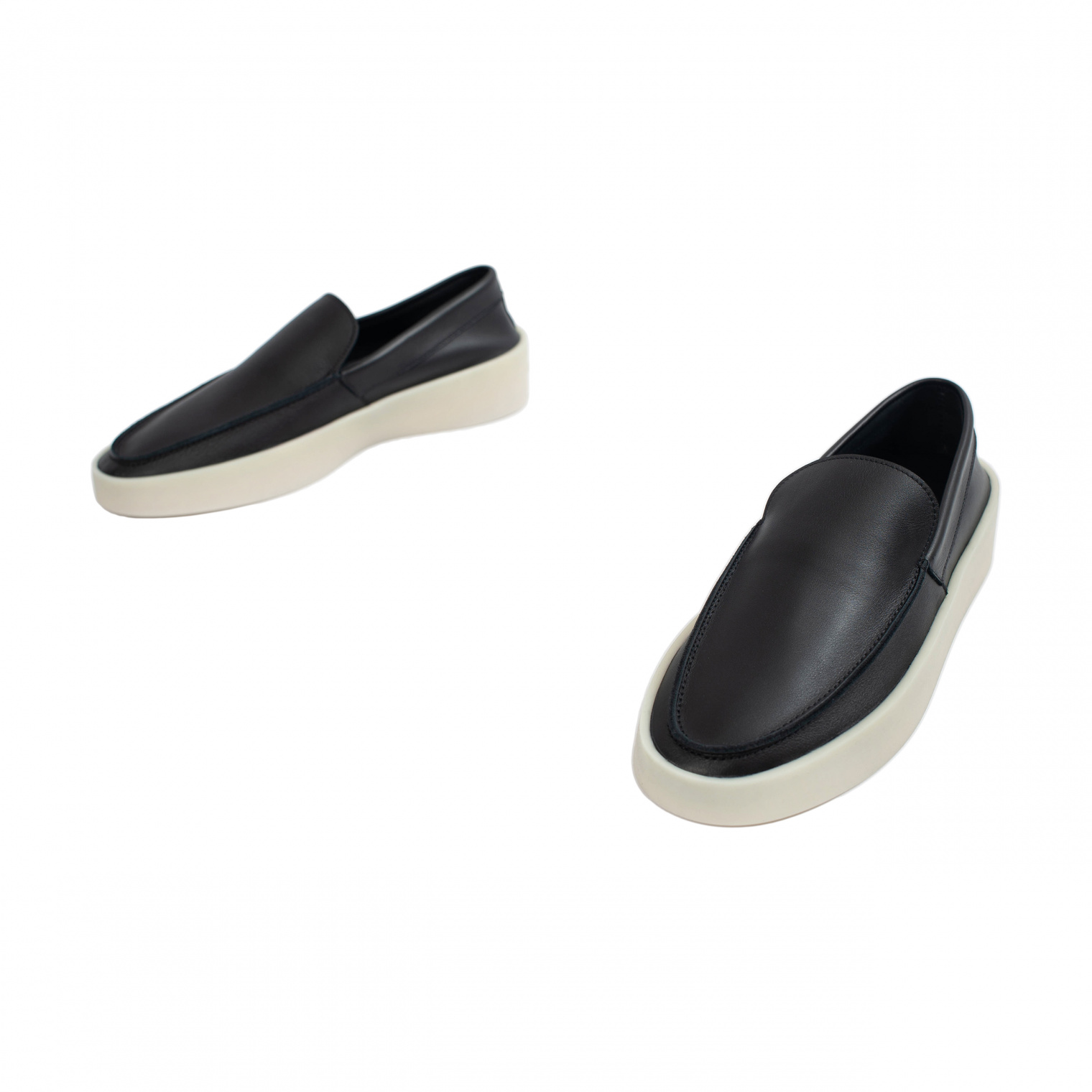 Fear of God Black Leather Loafers