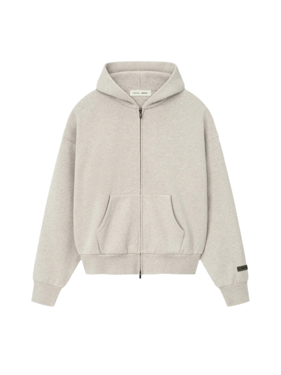 Fear of God Essentials Classic Fit Fleece Zip-Up Hoodie