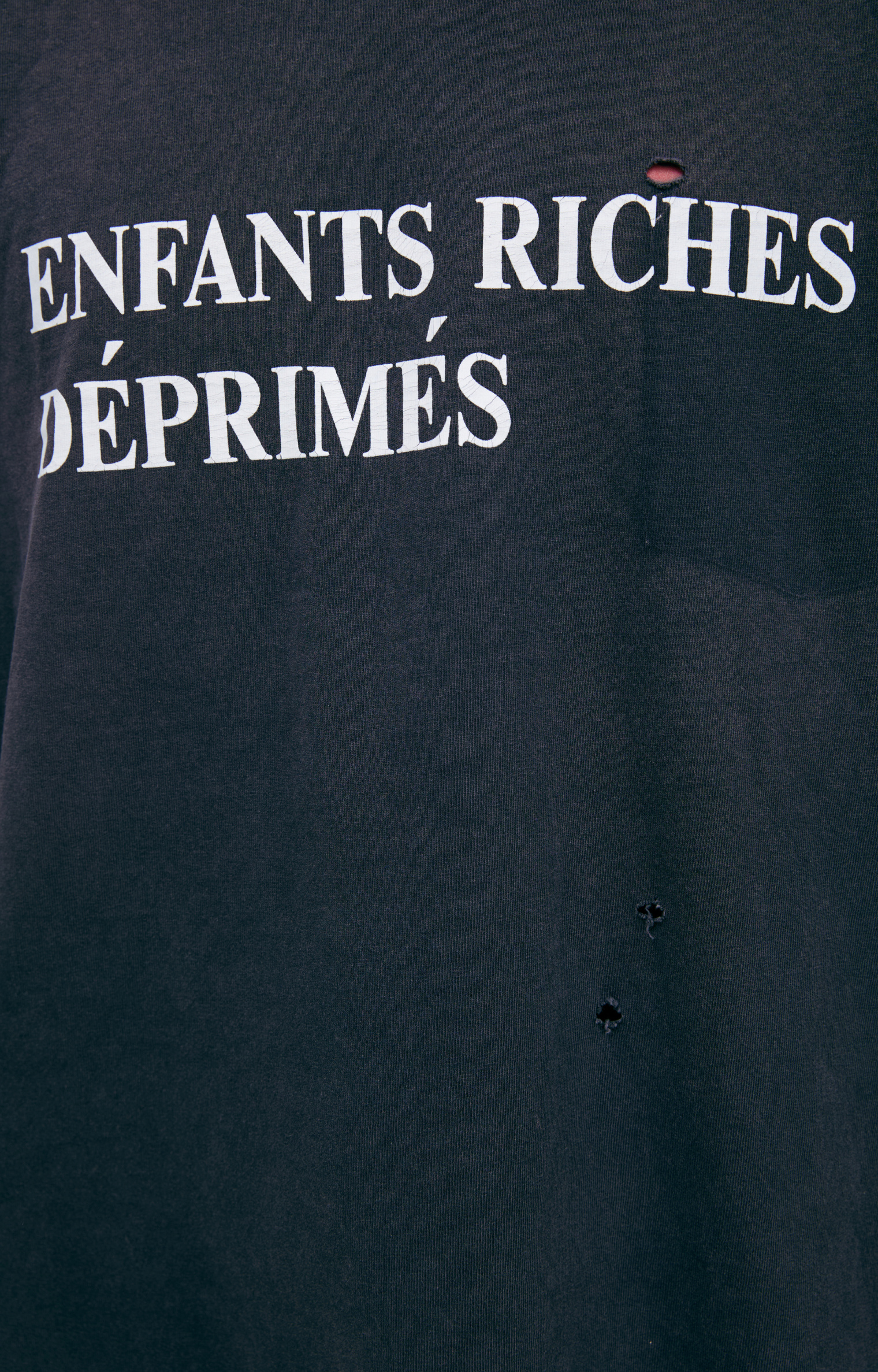 Enfants Riches Deprimes Ripped logo longsleeves