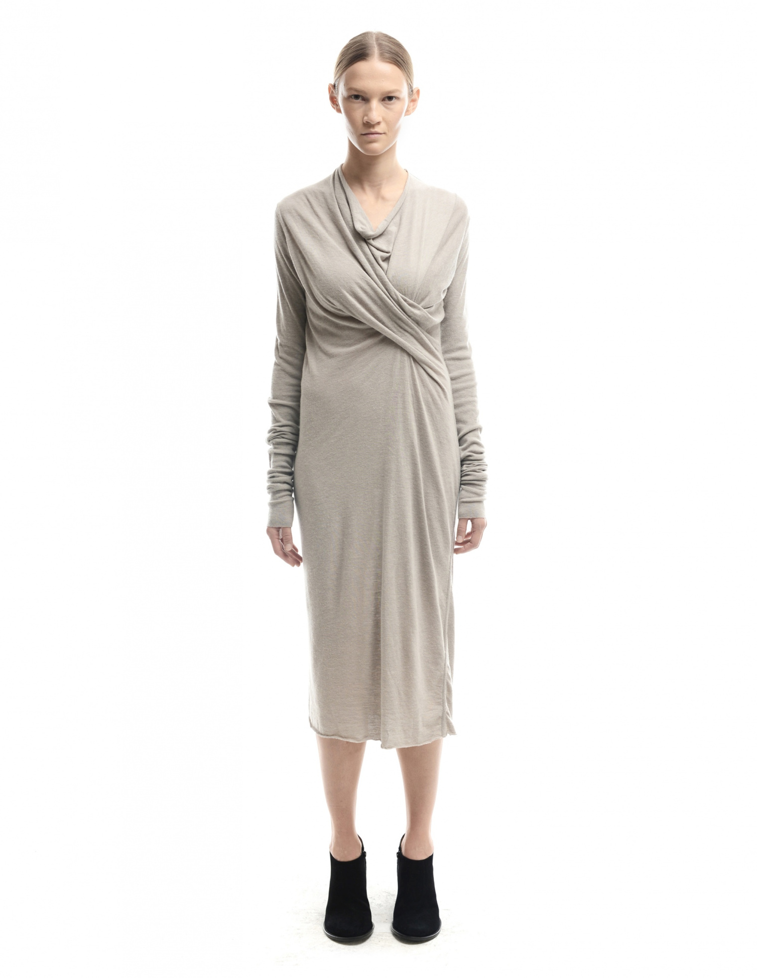 Rick Owens Lilies Платье из вискозы, ангоры и шерсти
