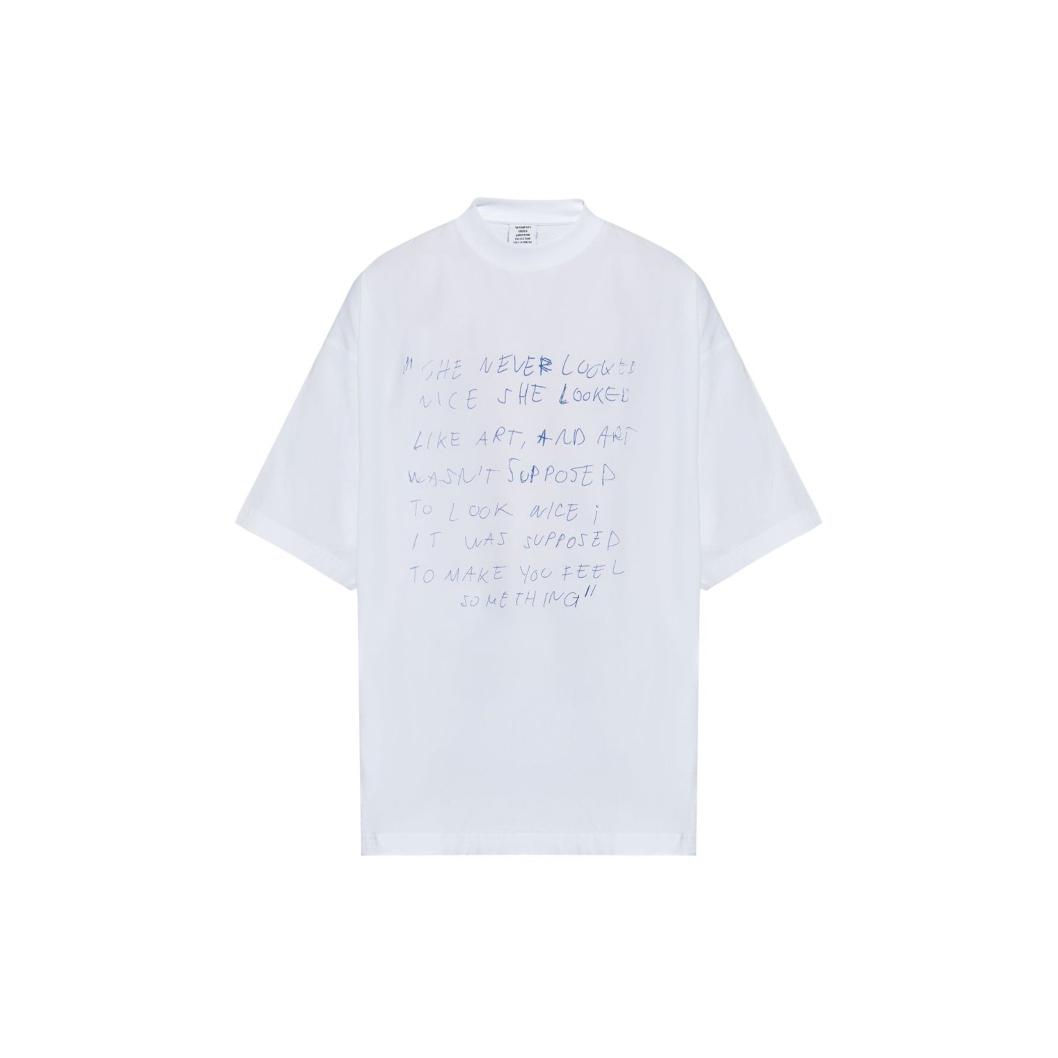 VETEMENTS She Never Looked Nice Oversized T-shirt