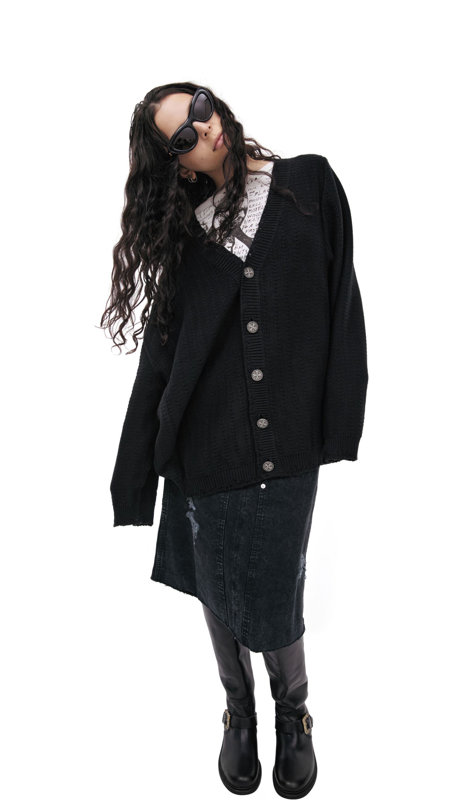Enfants Riches Déprimés Knitted cardigan with buttons