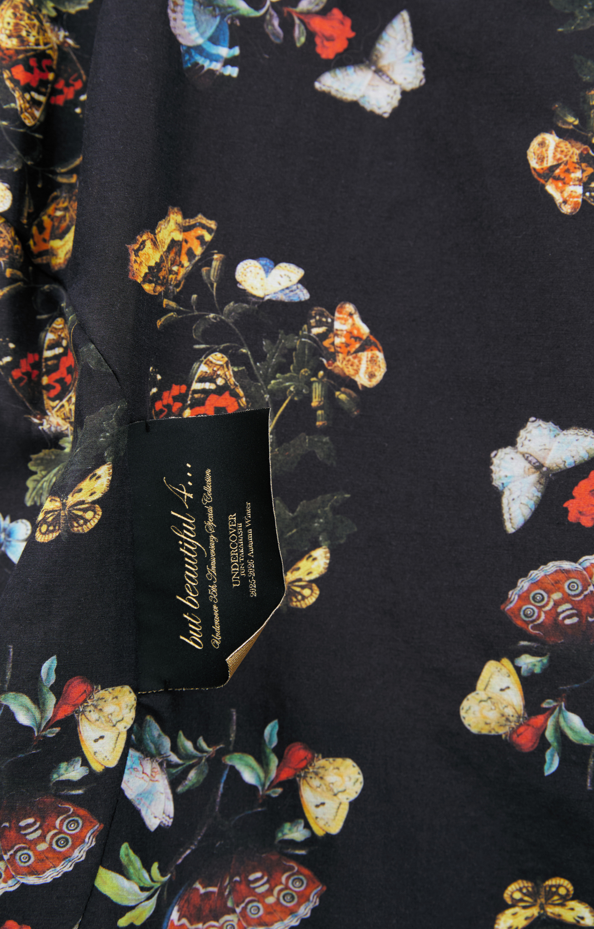 Undercover Black monoprint blouse