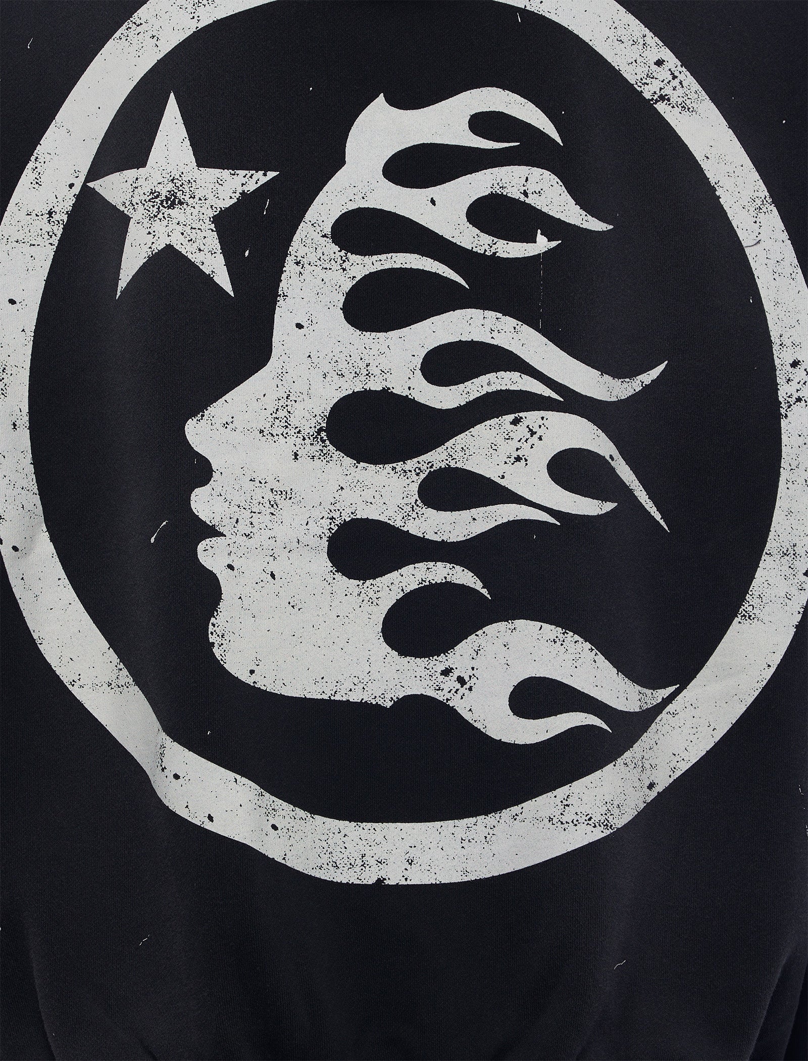 Hellstar Black print hoodie