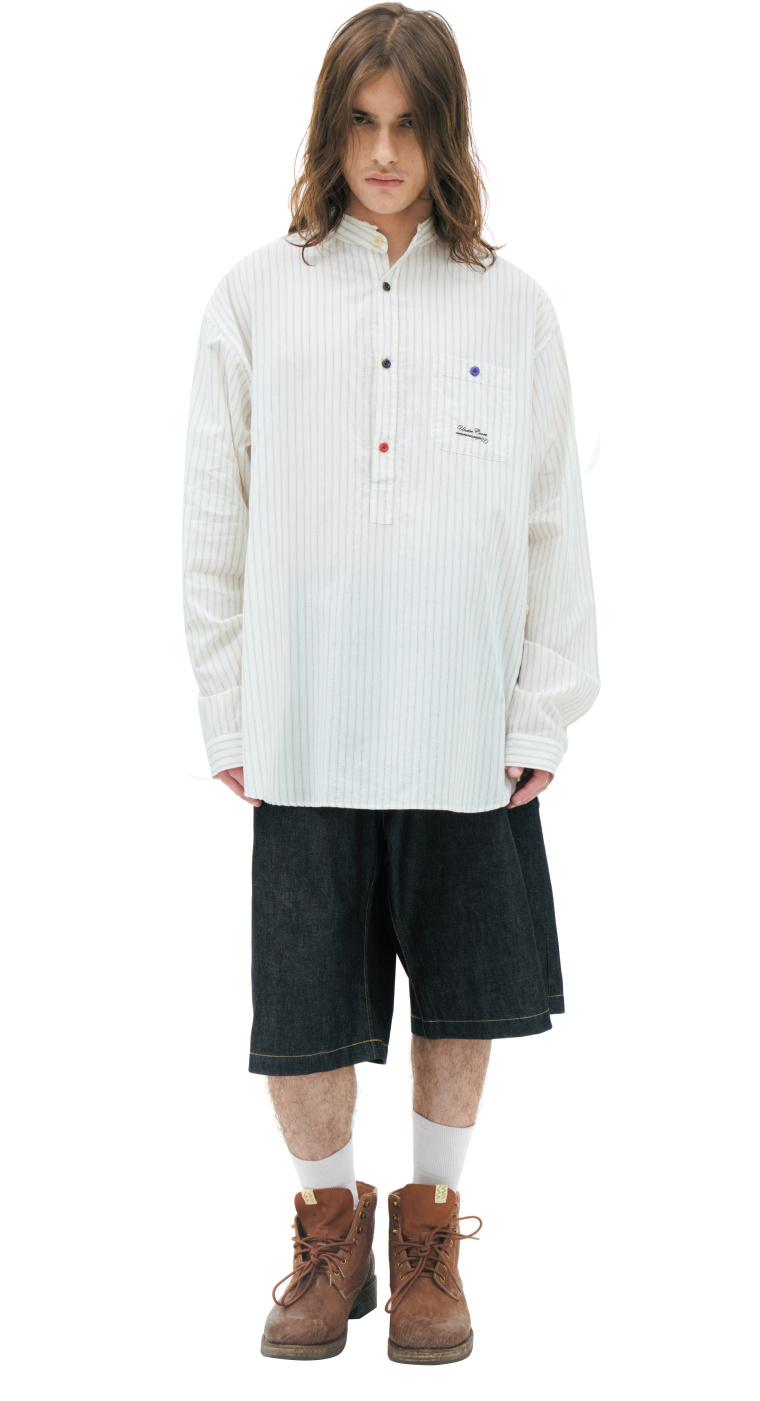 Buy Raf Simons men pink oversize synchronicity shirt for $747