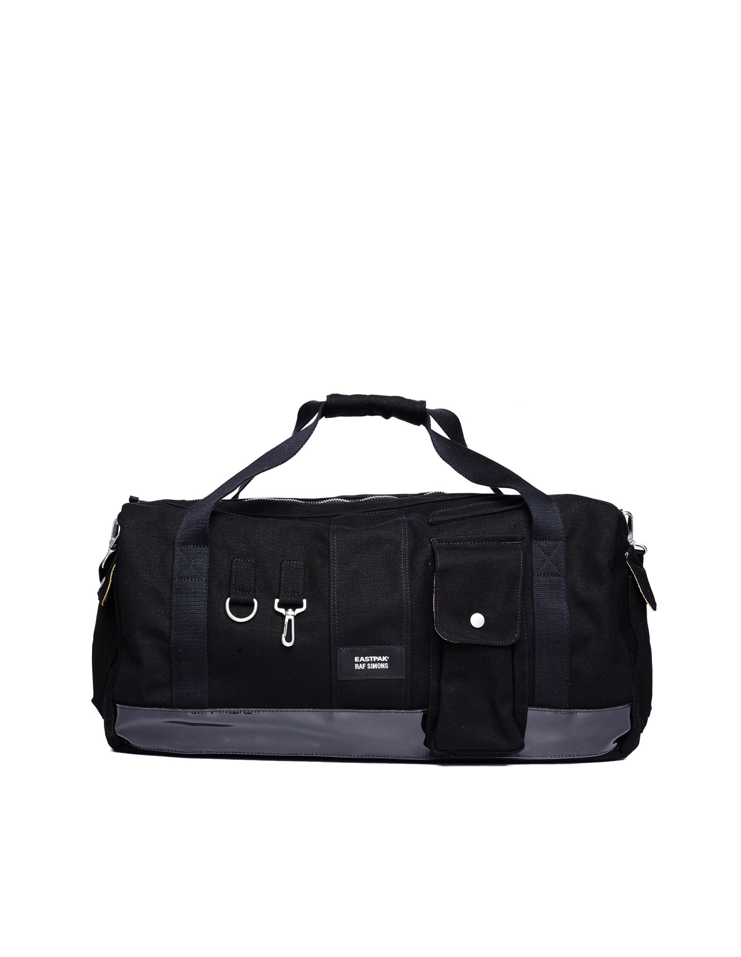 Raf Simons Black Cotton Travel Bag