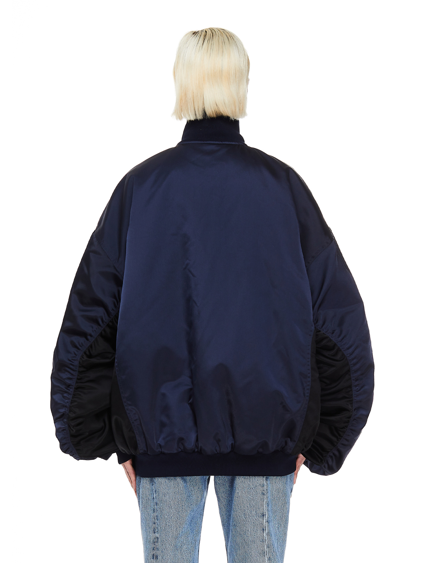Balenciaga Оверсайз бомбер с вышитым логотипом