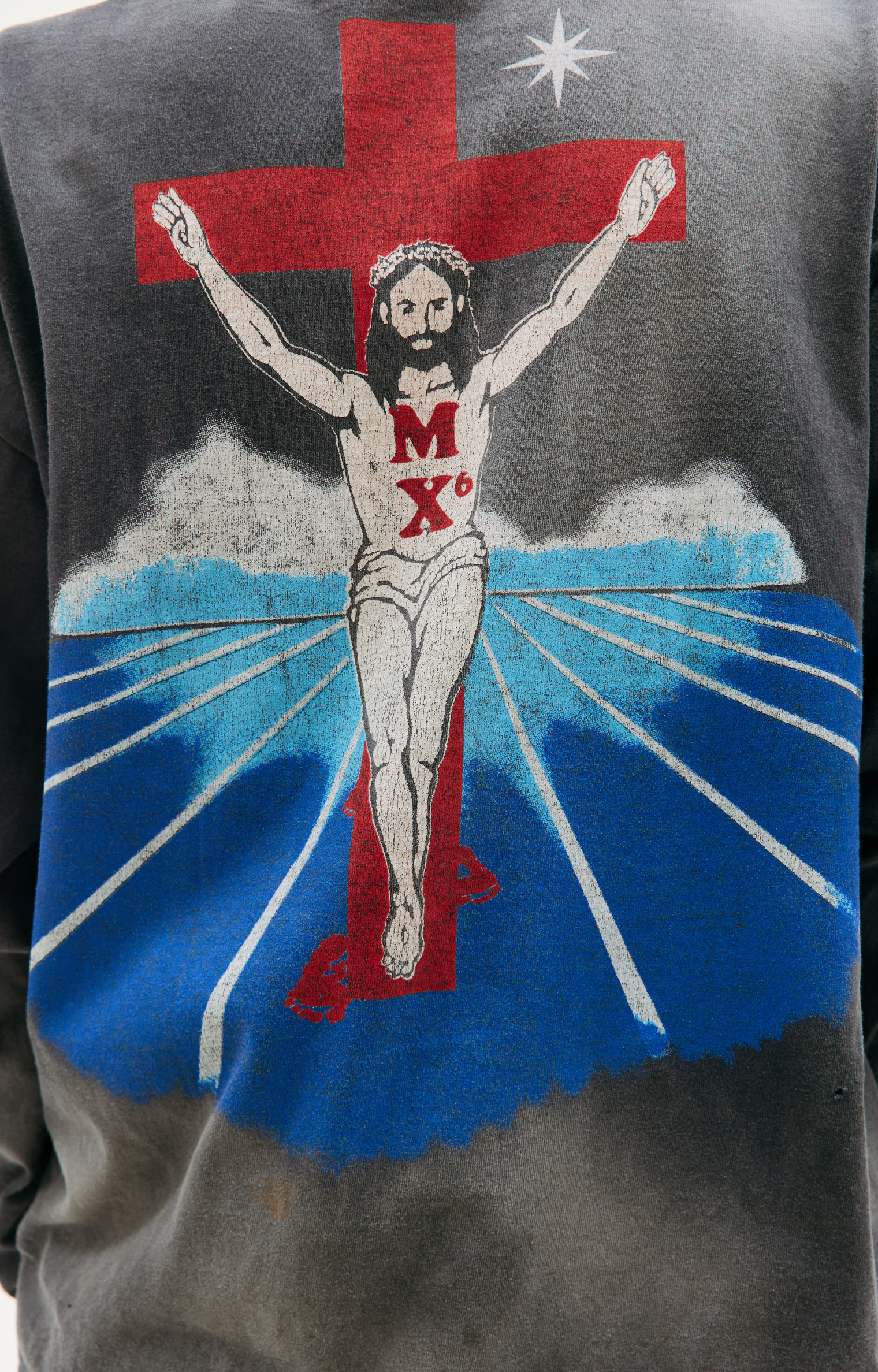 Saint Michael Foot printed longsleeve