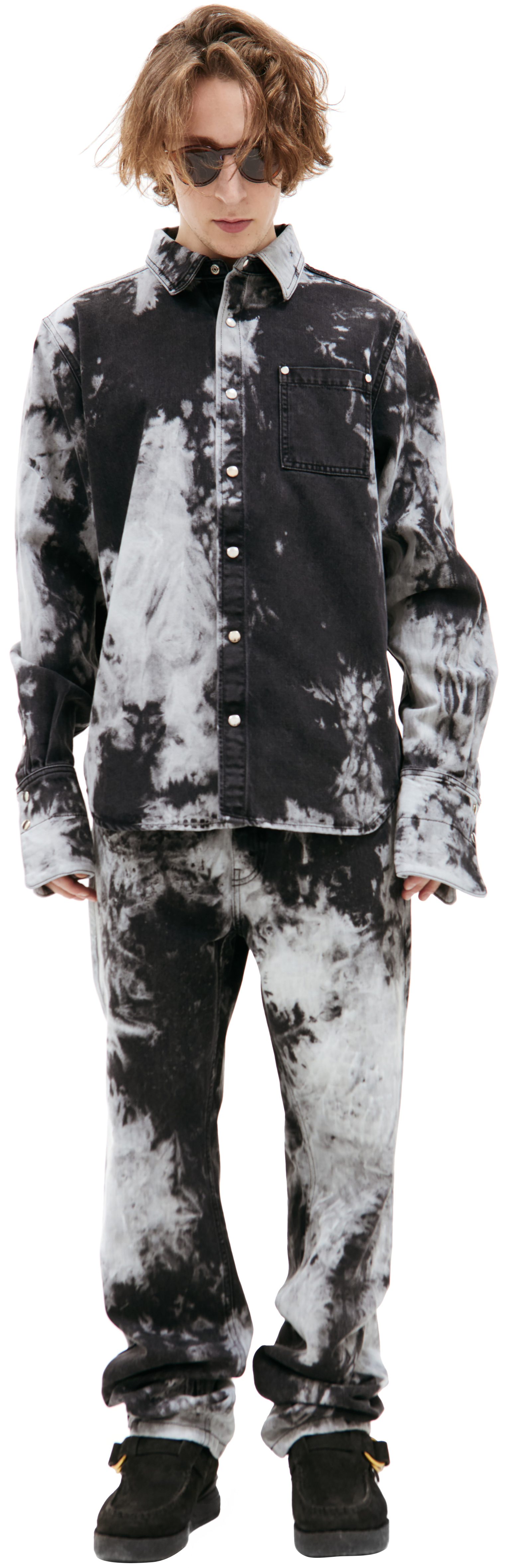 LOUIS GABRIEL NOUCHI Washed tie-dye shirt