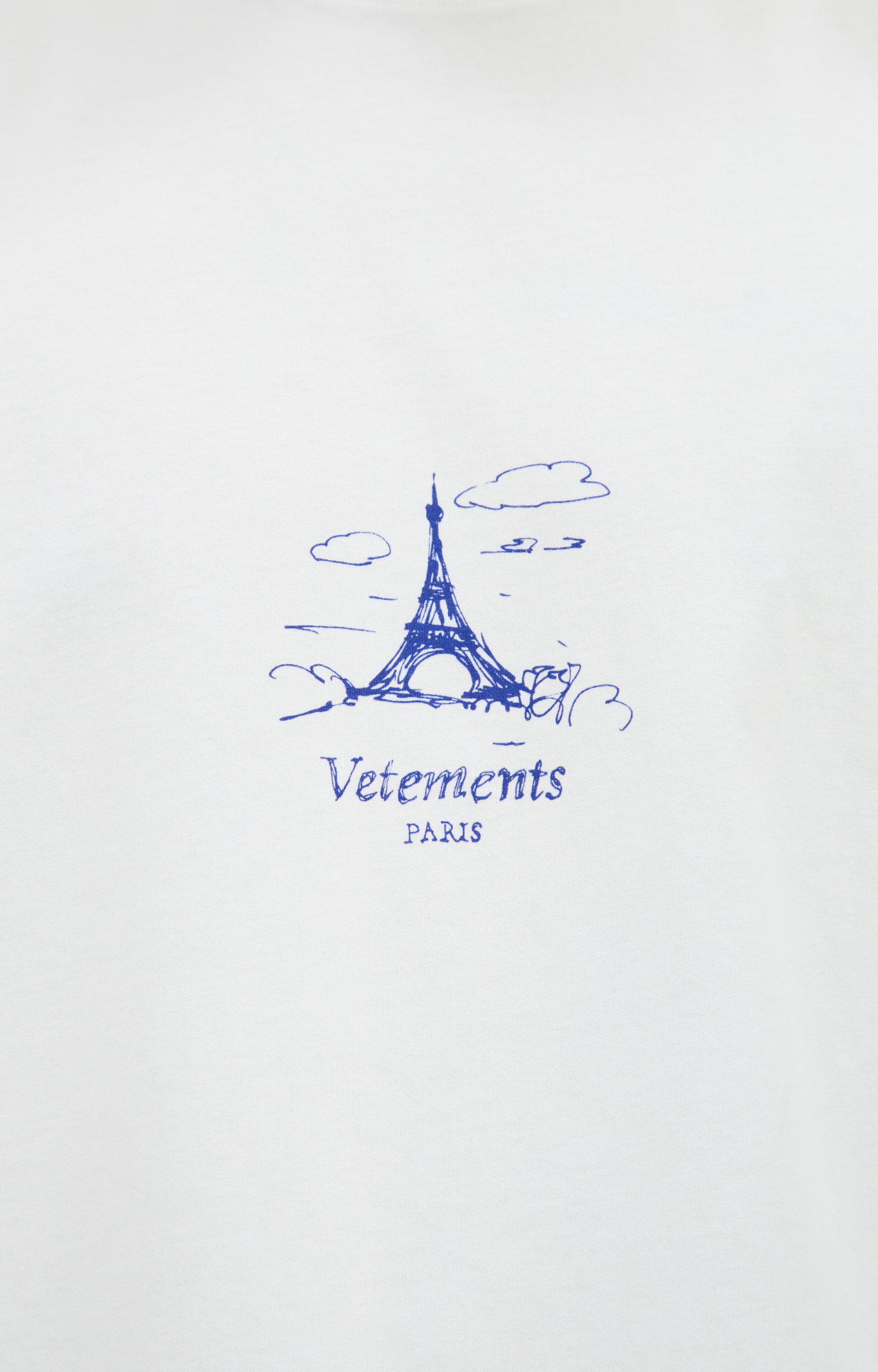 VETEMENTS White print T-shirt