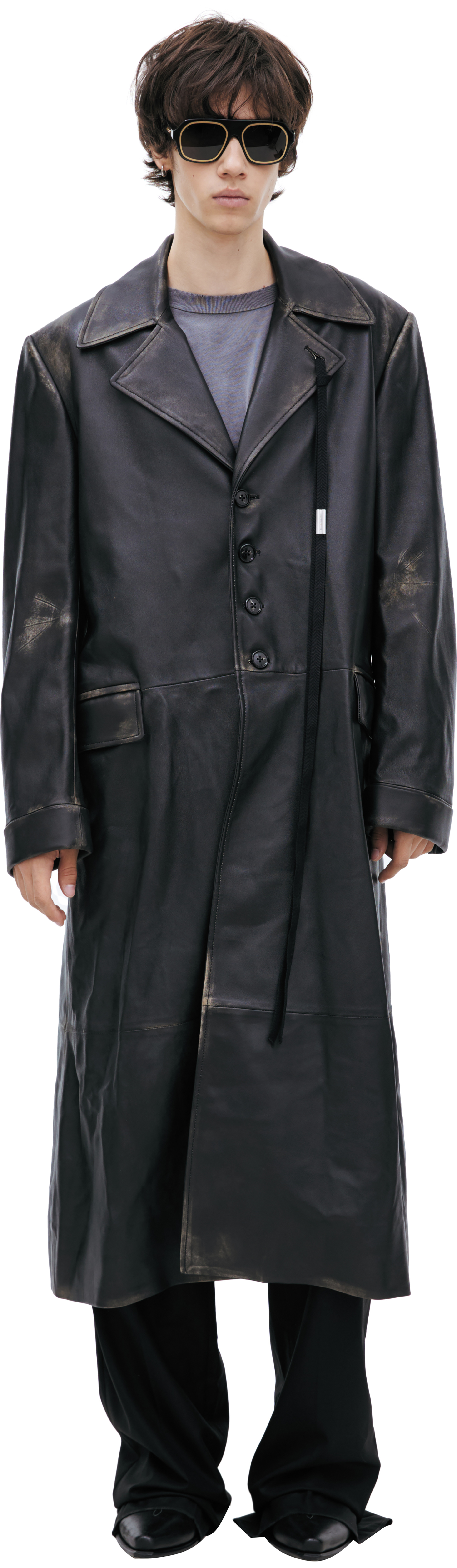Ann Demeulemeester AILO Leather coat