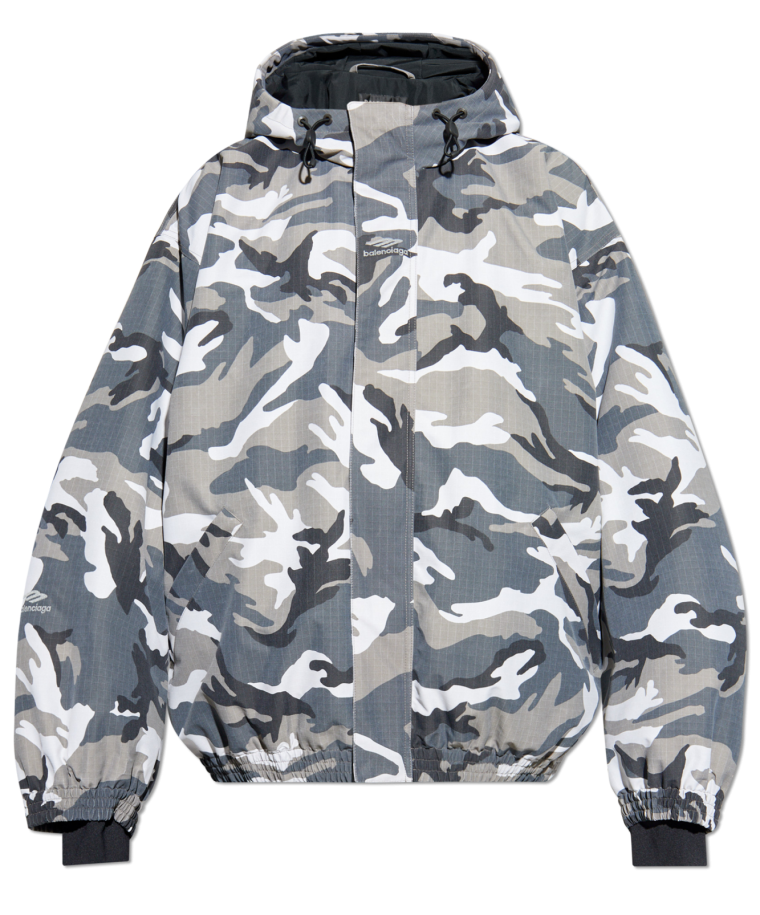 Balenciaga Camouflage hooded jacket