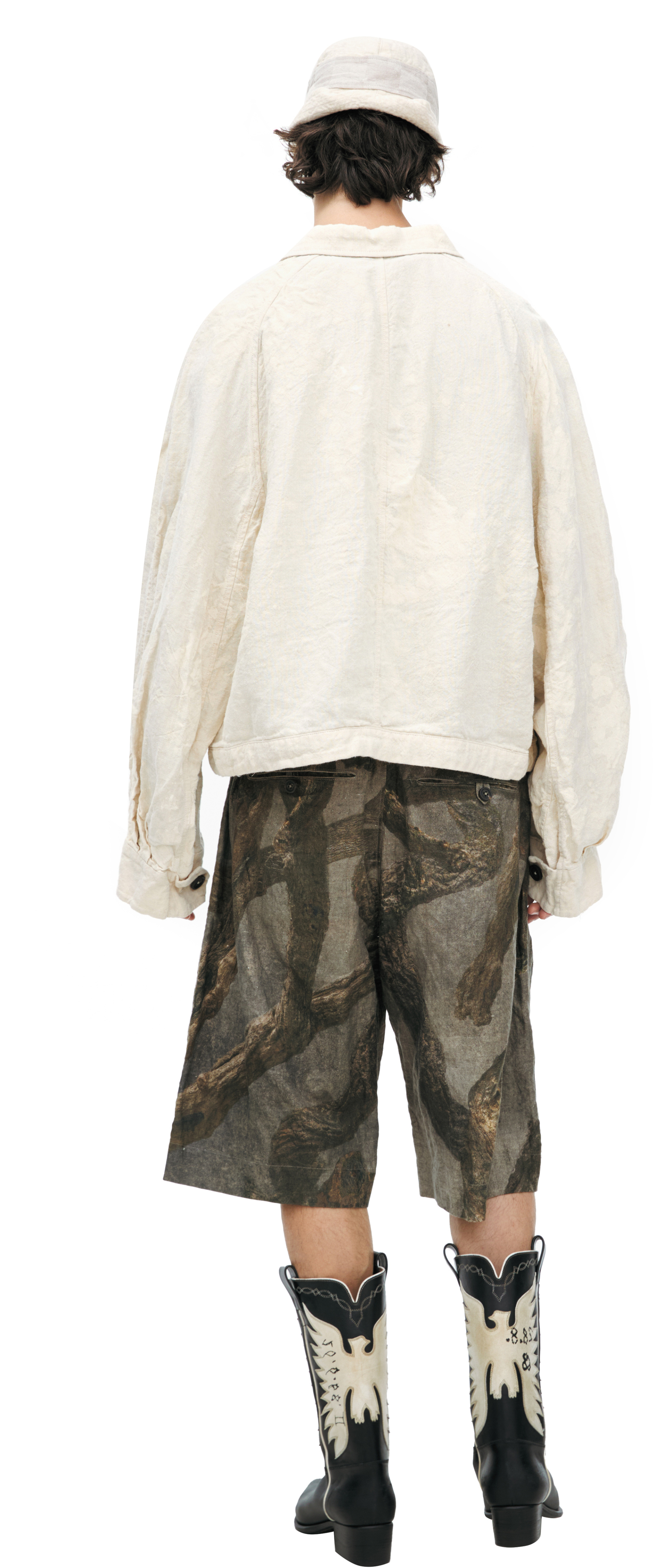 Ziggy Chen Cropped Worker Jacket