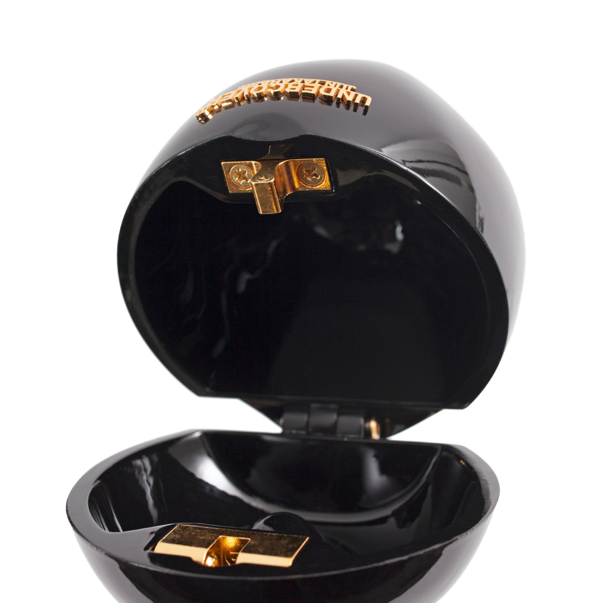 Undercover Black Apple Clutch Bag