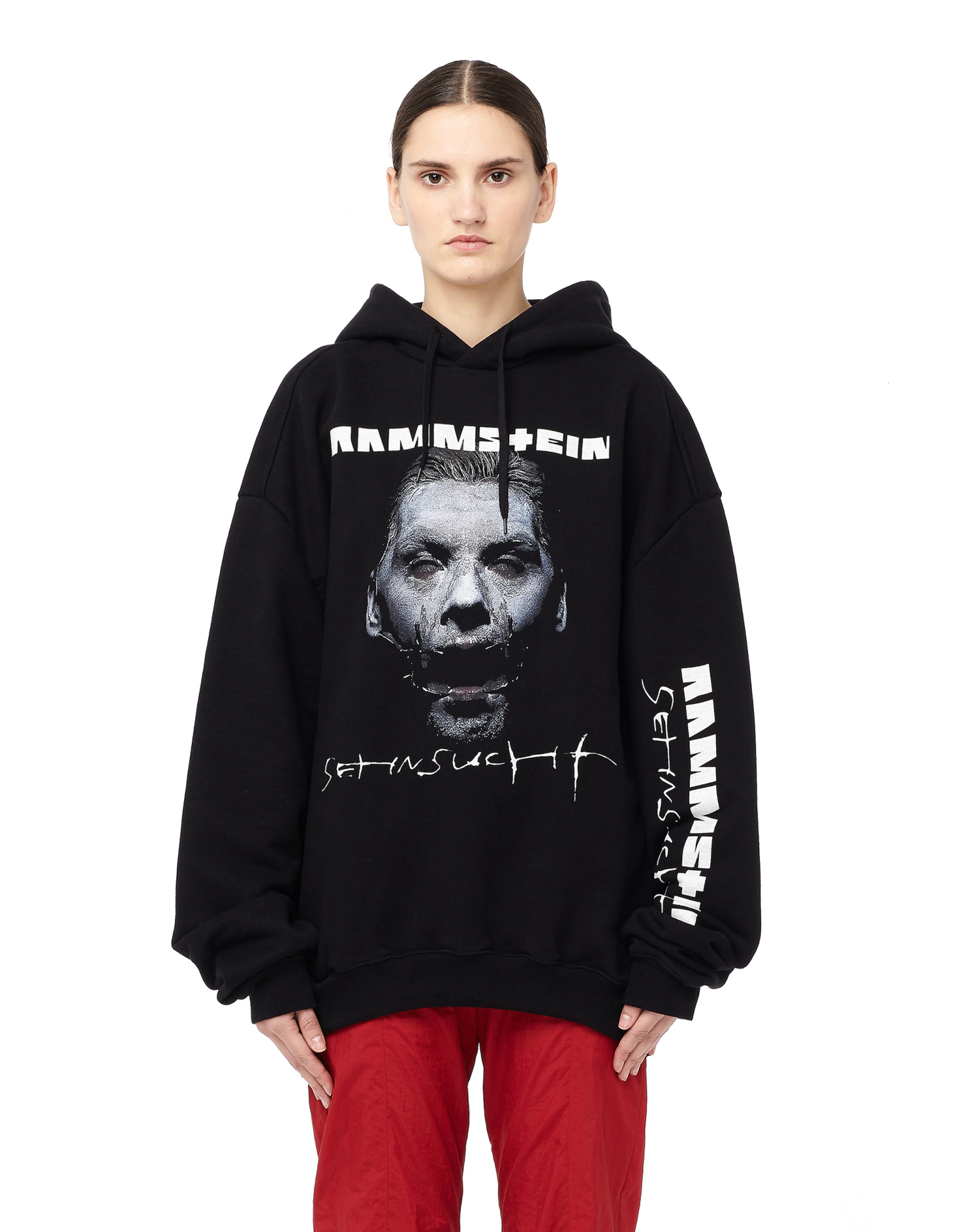 VETEMENTS Trash Metal Oversize Cotton Hoodie