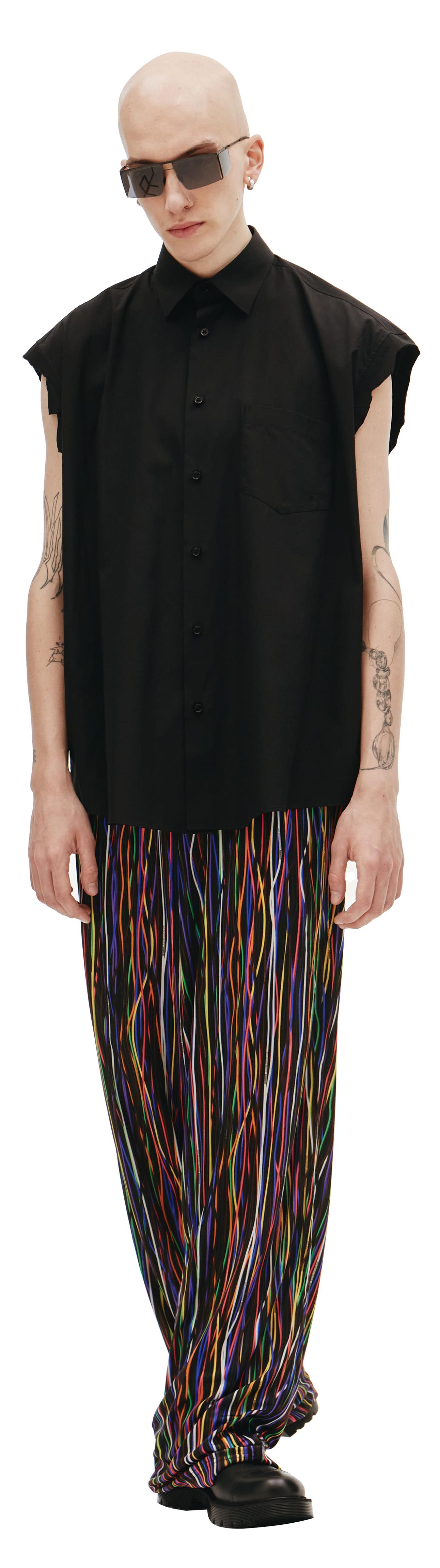 VETEMENTS Black Cotton sleeveless shirt