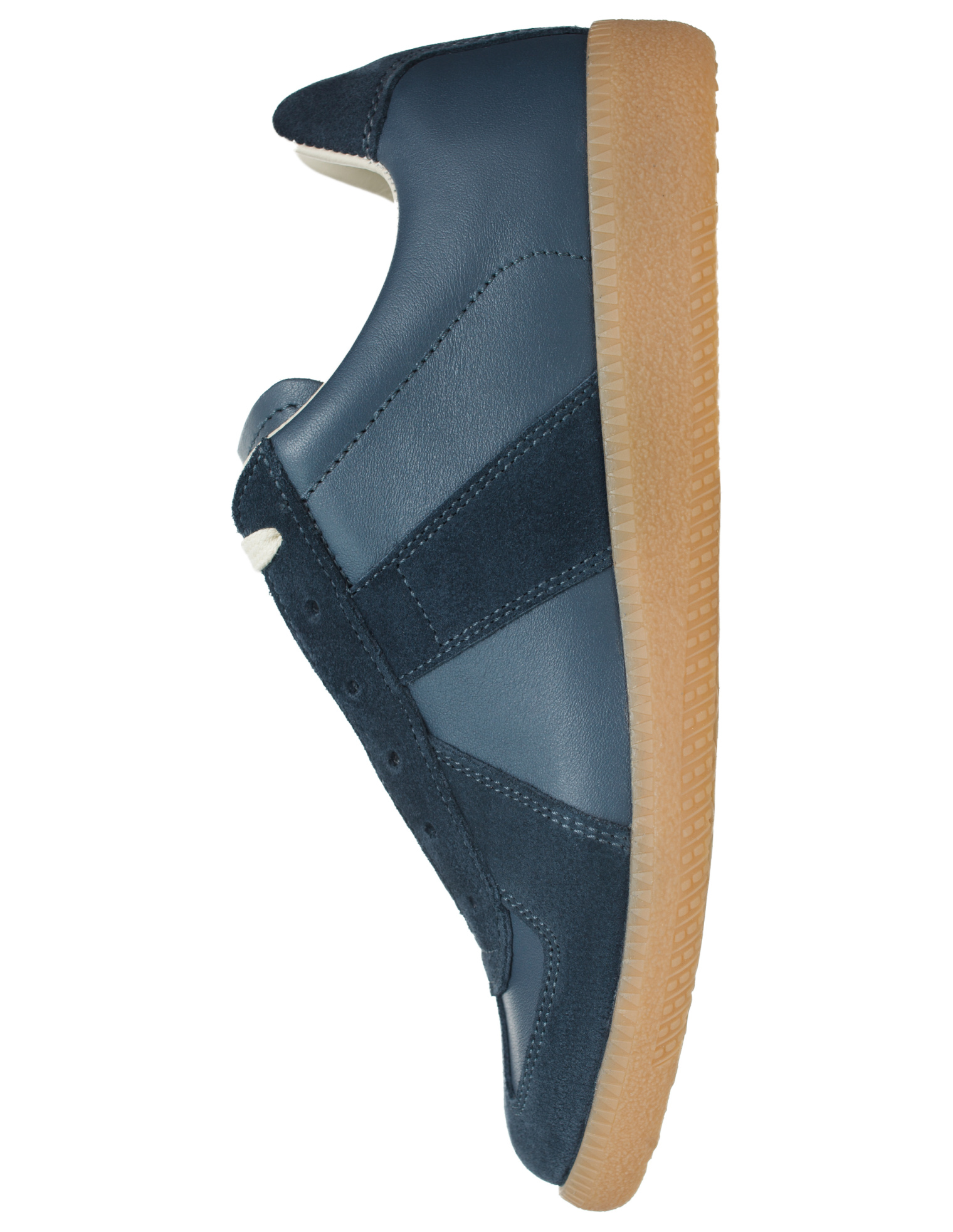 Maison Margiela Navy Leather Tabi Sneakers