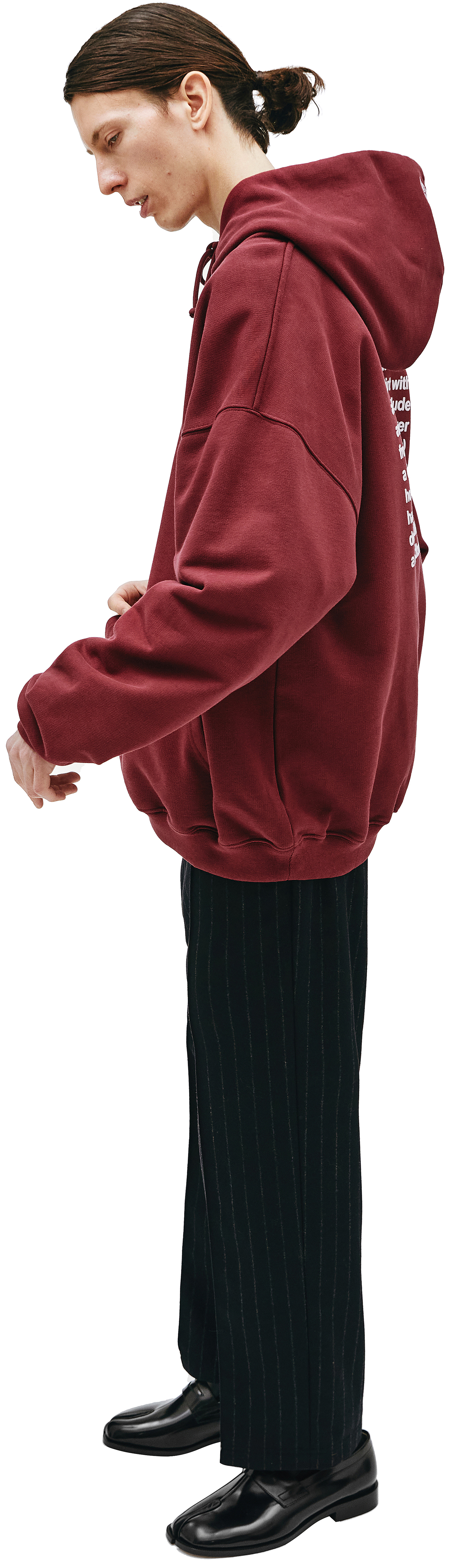 VETEMENTS Burgundy Definition Hoodie