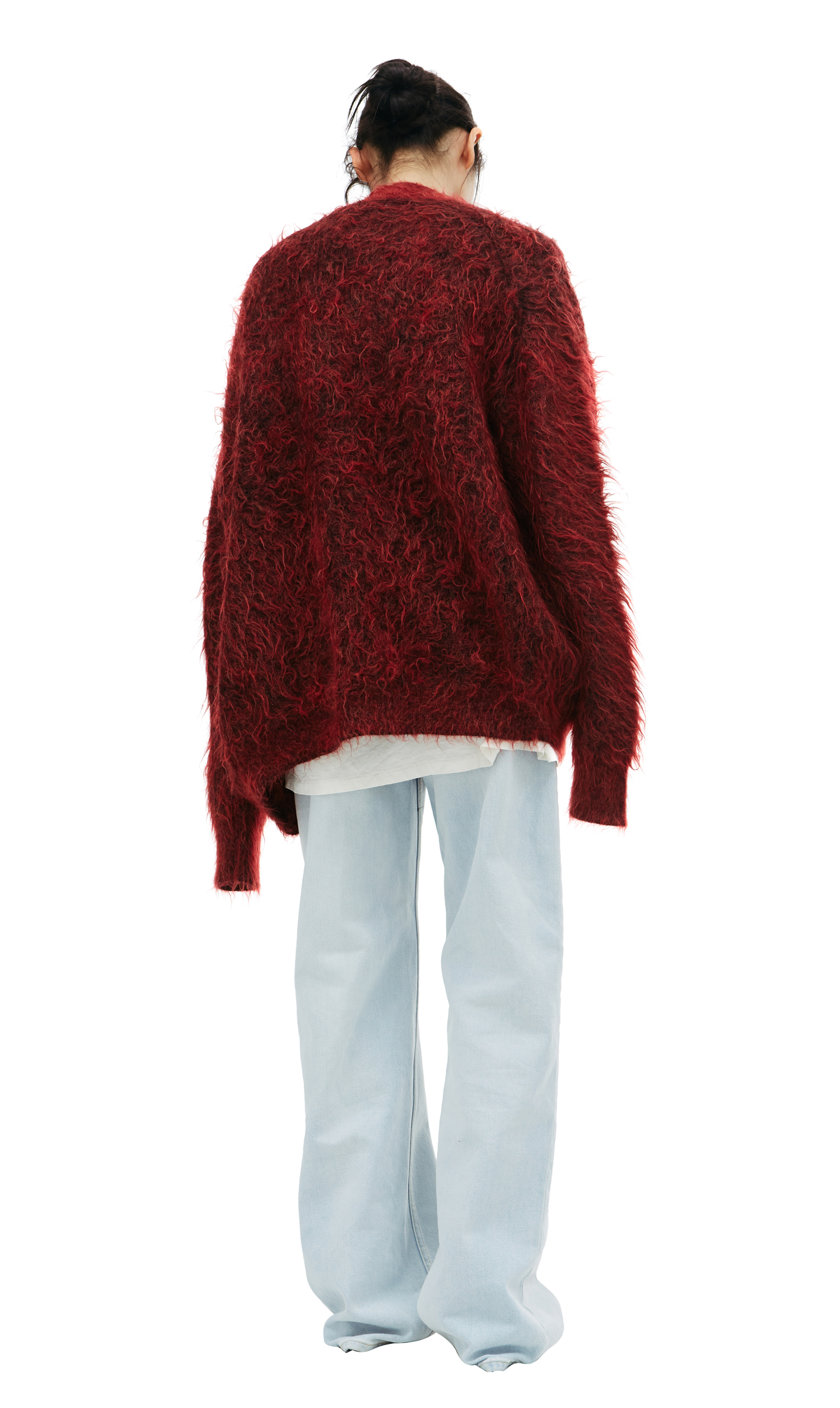 Children of the discordance Patched wool cardigan