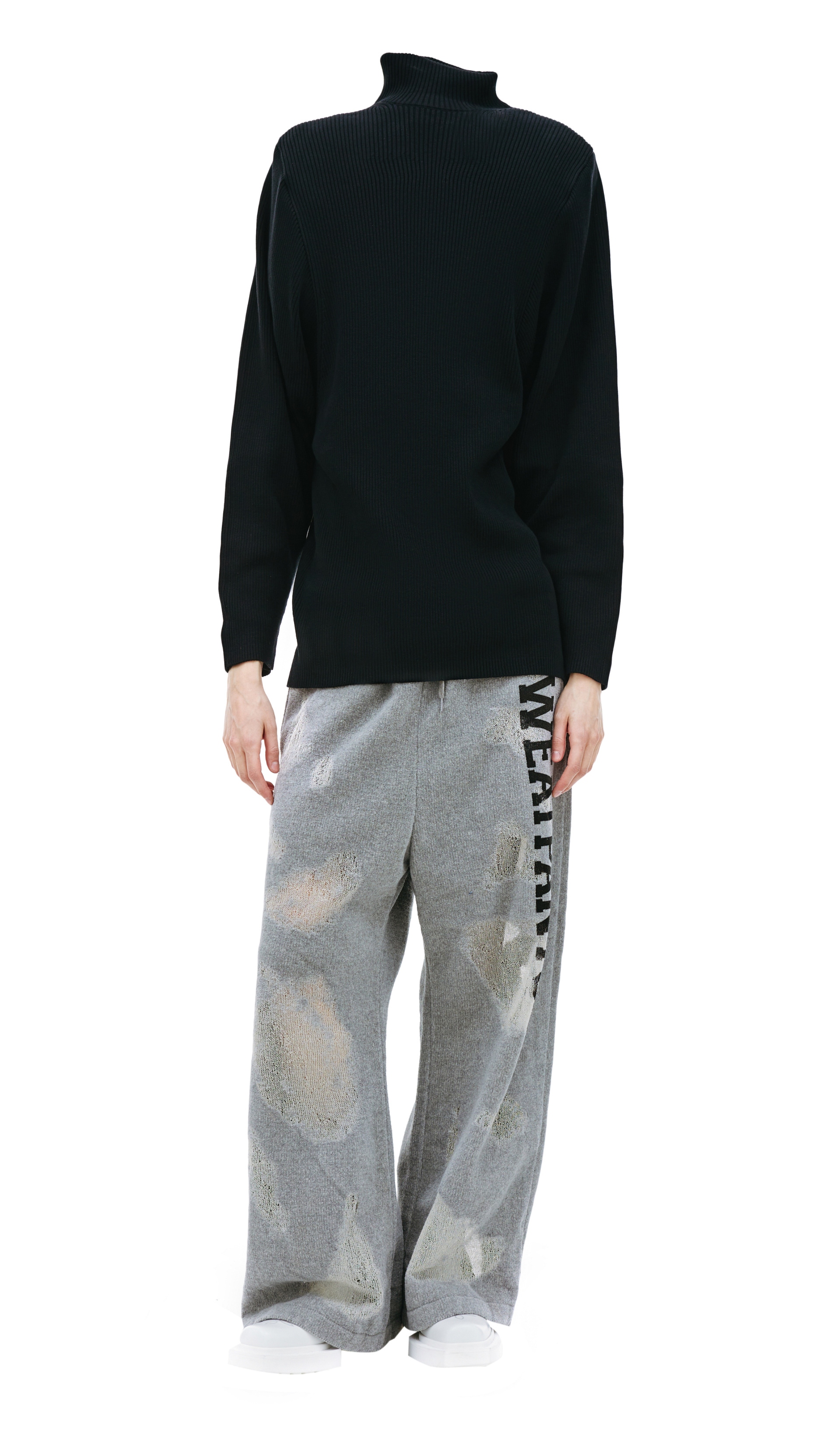 Doublet Black Invisible Turtleneck