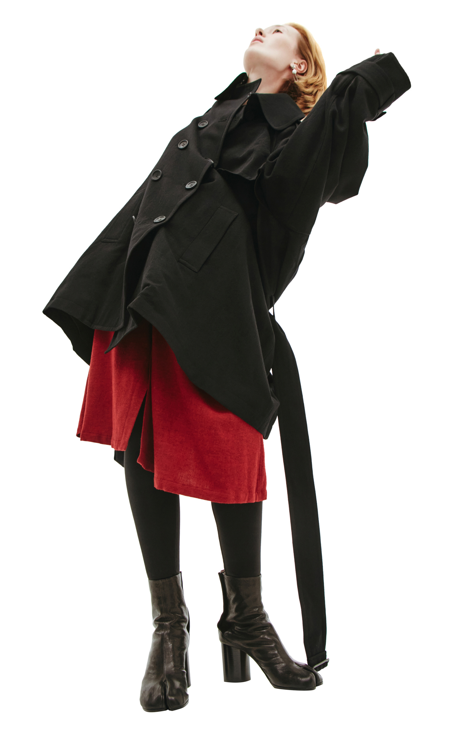 Yohji Yamamoto Black wool Trench Coat