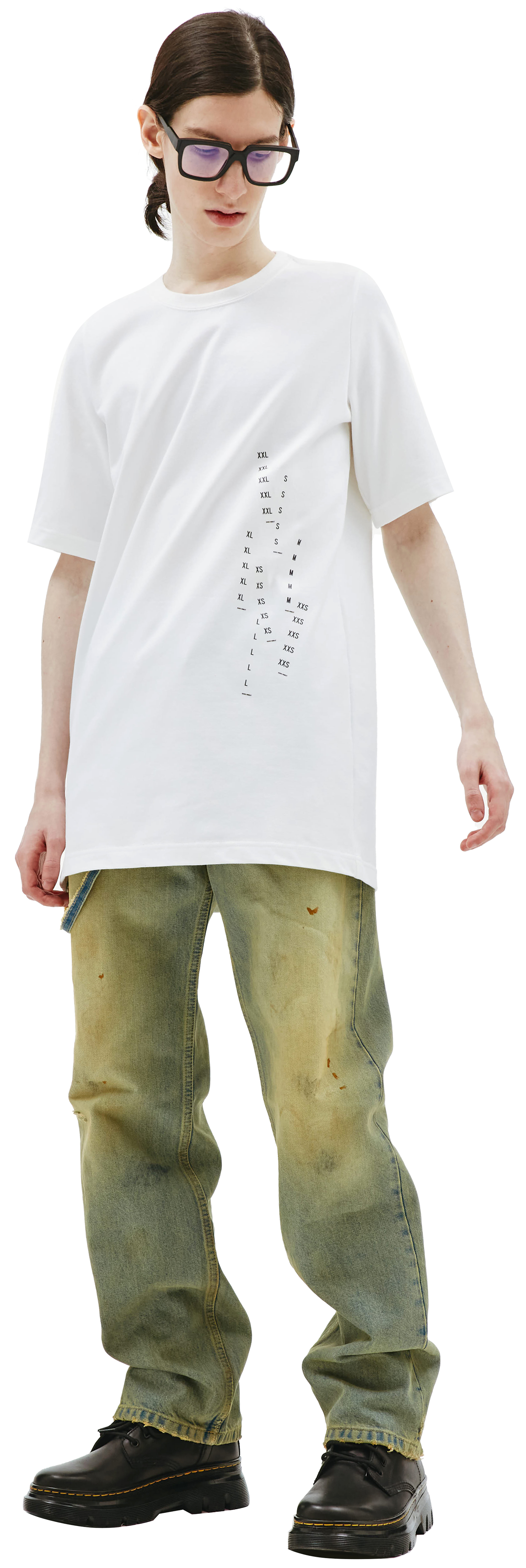 Doublet White stretching Onesize t-shirt