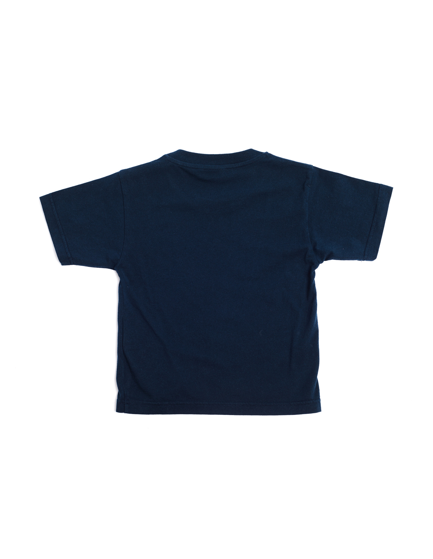 Balenciaga Kids Navy Blue Logo Printed T-Shirt