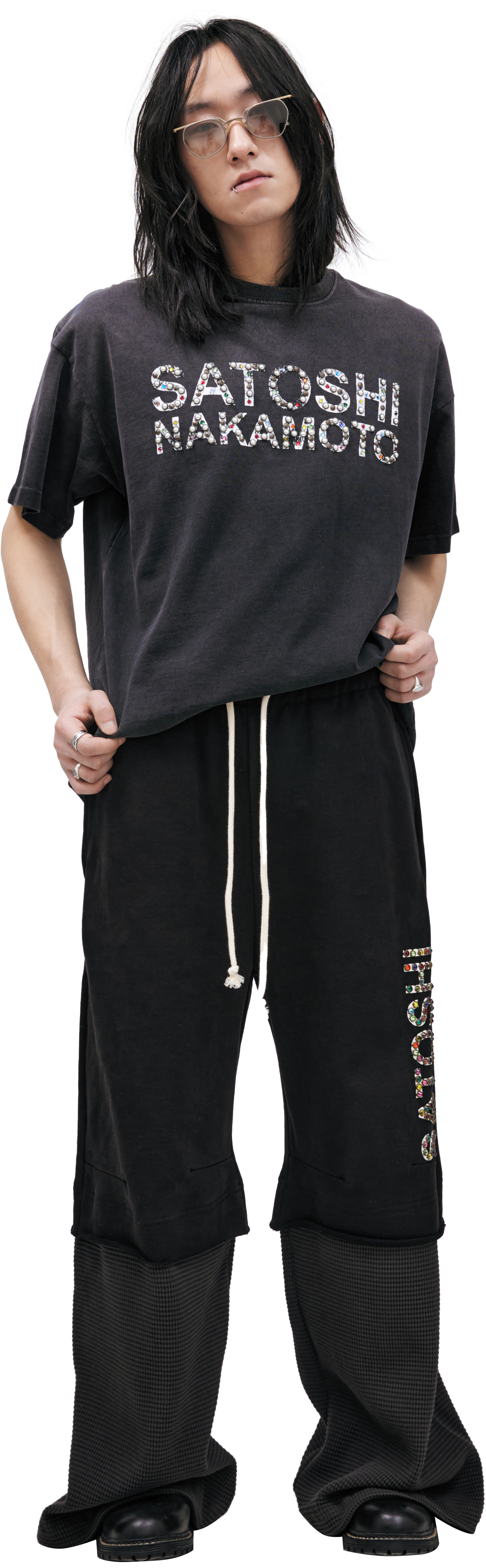 Satoshi Nakamoto Sweatpants with logo