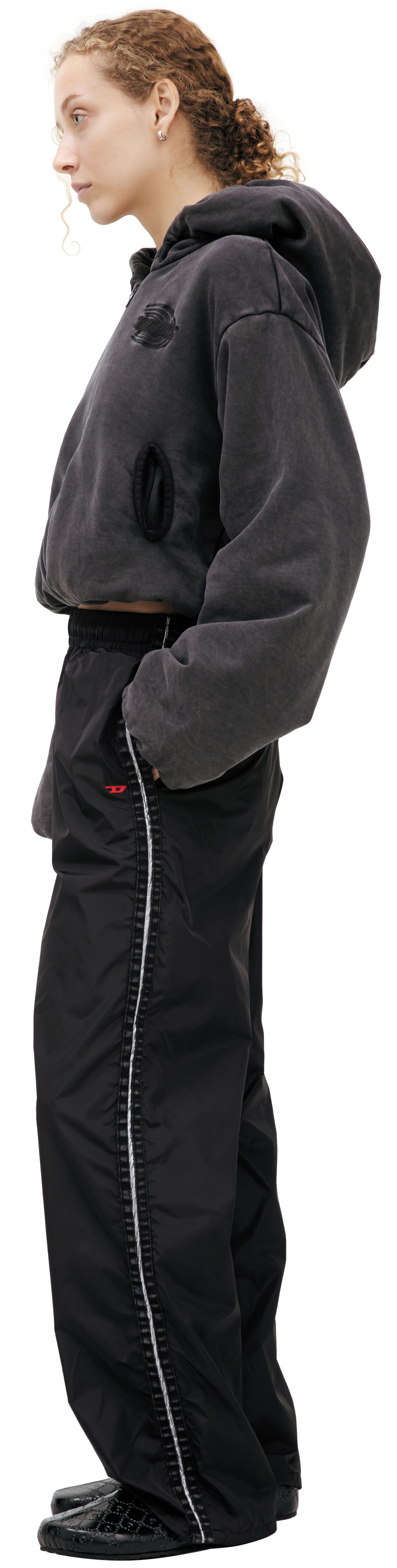 Diesel Cropped zip-up hoodie