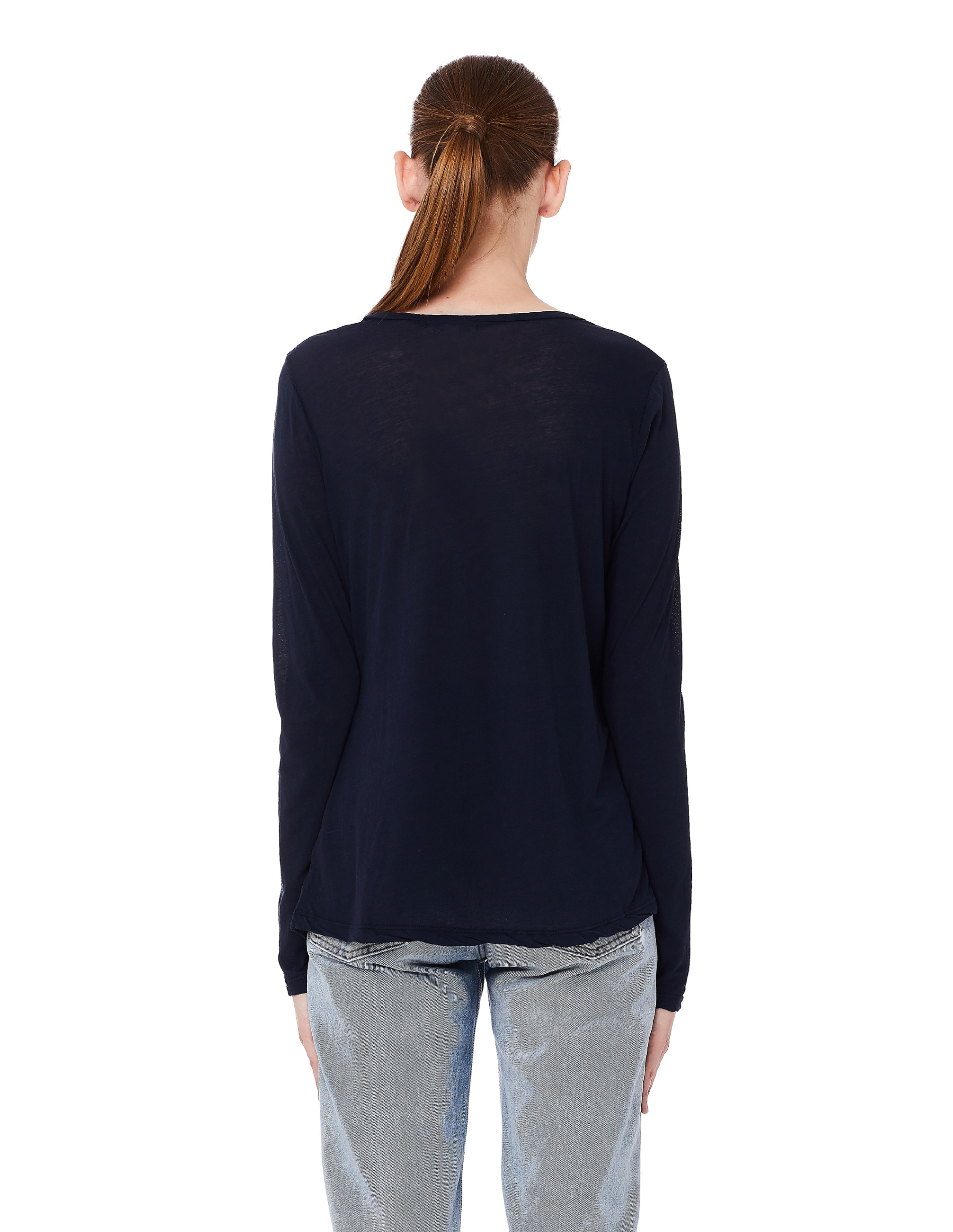 James Perse Navy Blue Supima Cotton L/S T-Shirt