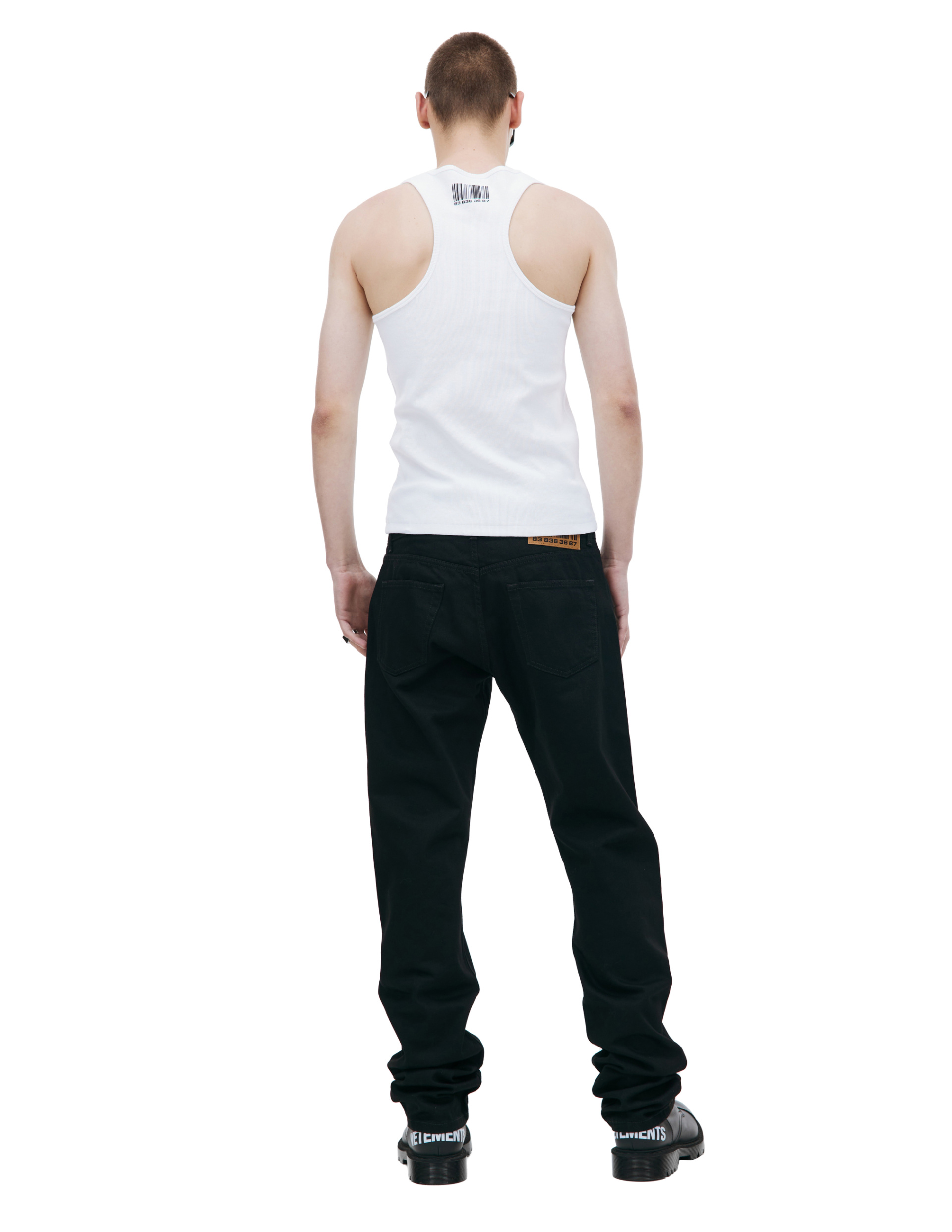 VTMNTS Barcode logo tank top