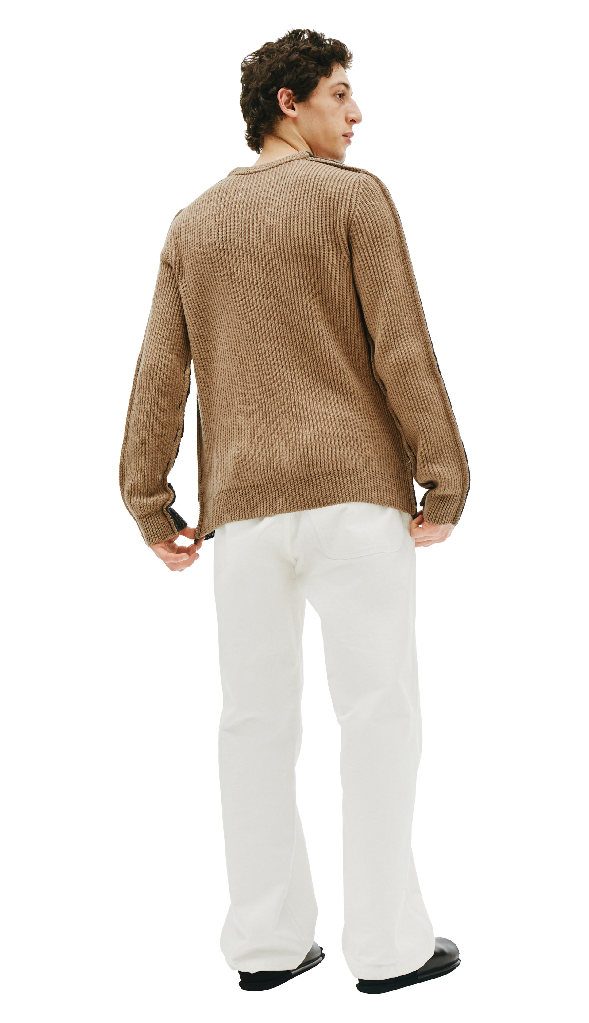 Maison Margiela Mixed Grey & Beige Sweater