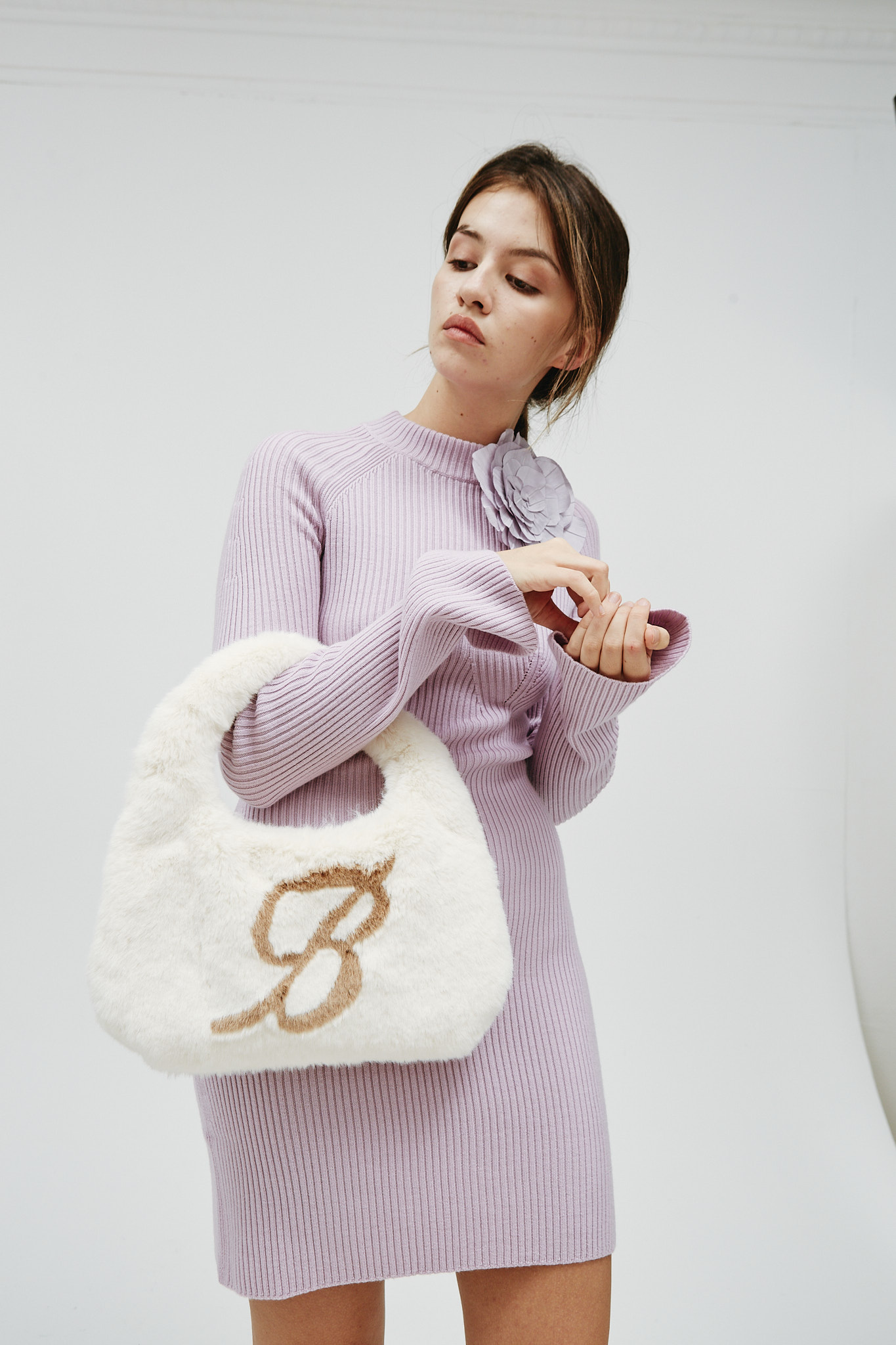 Blumarine Faux-fur shoulder bag