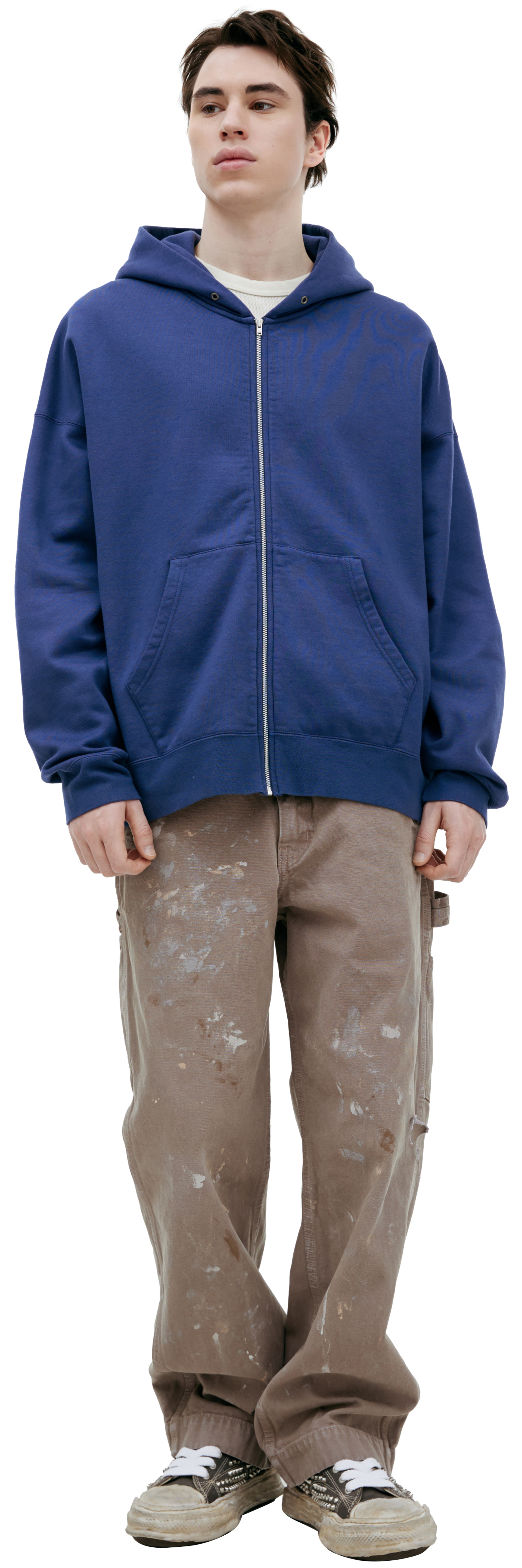 visvim Blue zippered hoodie