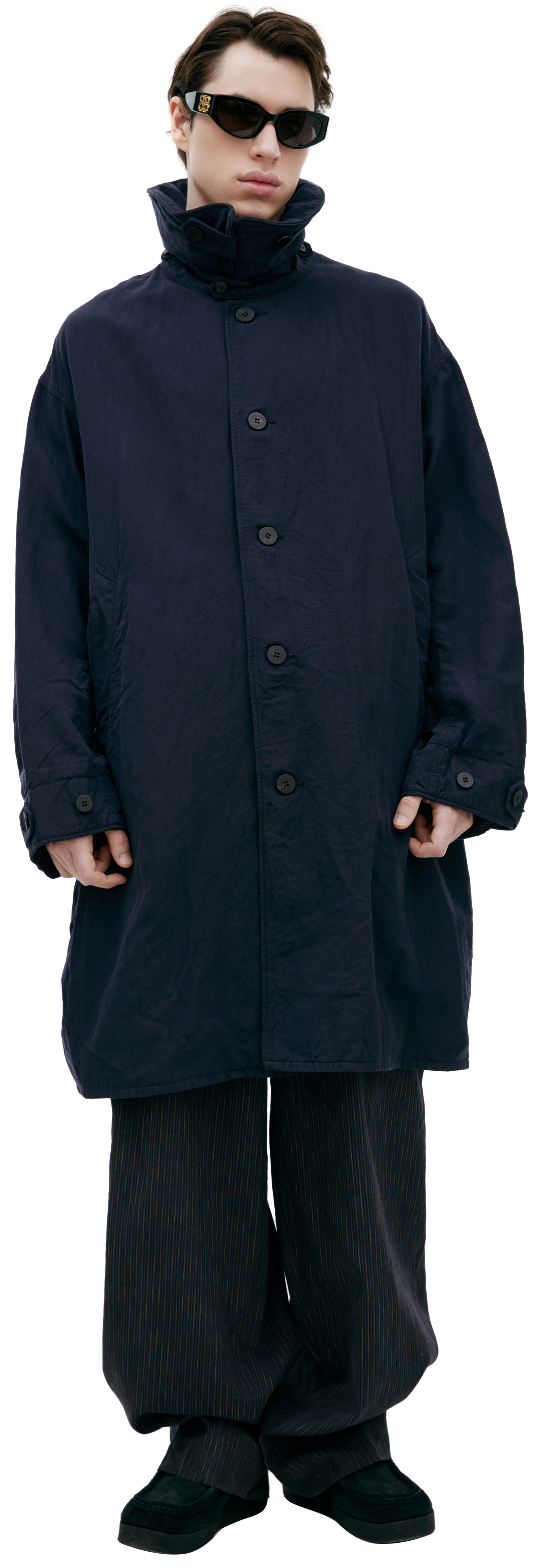 visvim Navy blue hooded parka