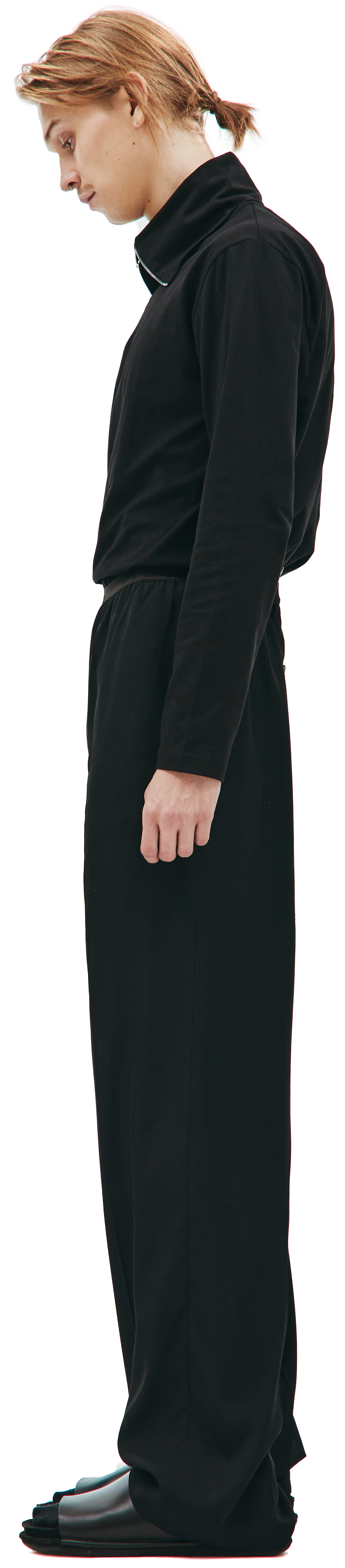 Balenciaga Широкие брюки на резинке с логотипом
