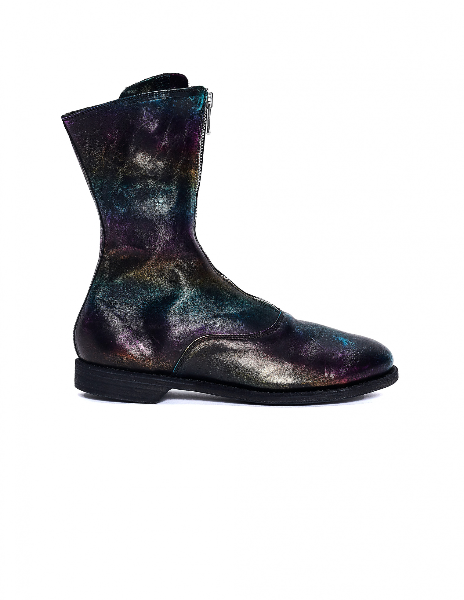 Guidi Rainbow Leather Zip Boots