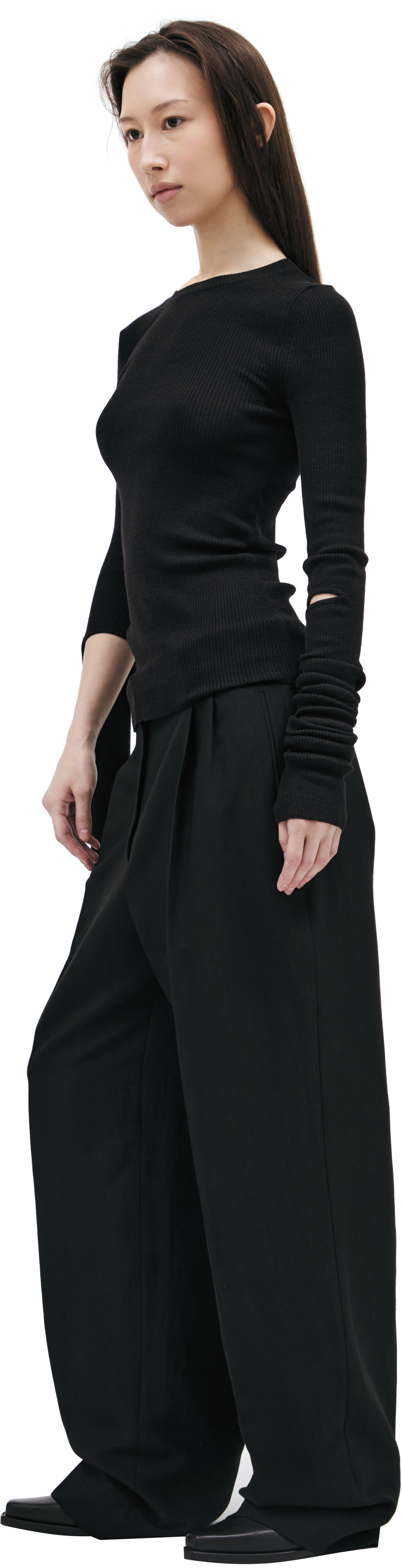 Ann Demeulemeester Wool sweater with cutouts
