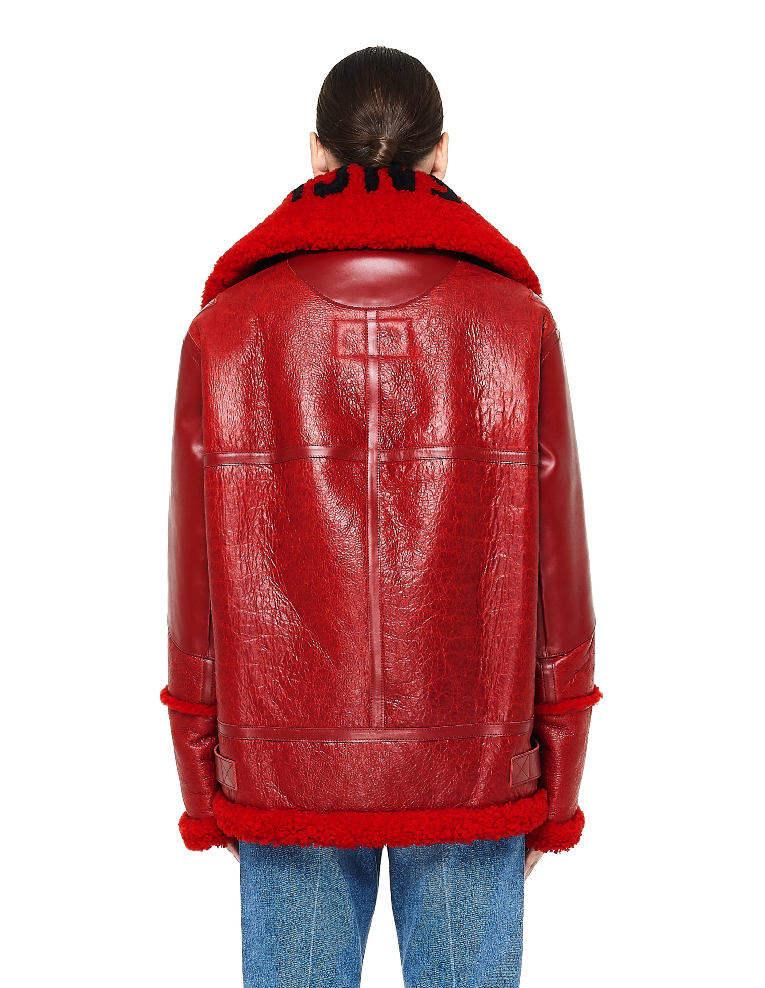 Balenciaga The Bombardier Leather and Shearling Jacket