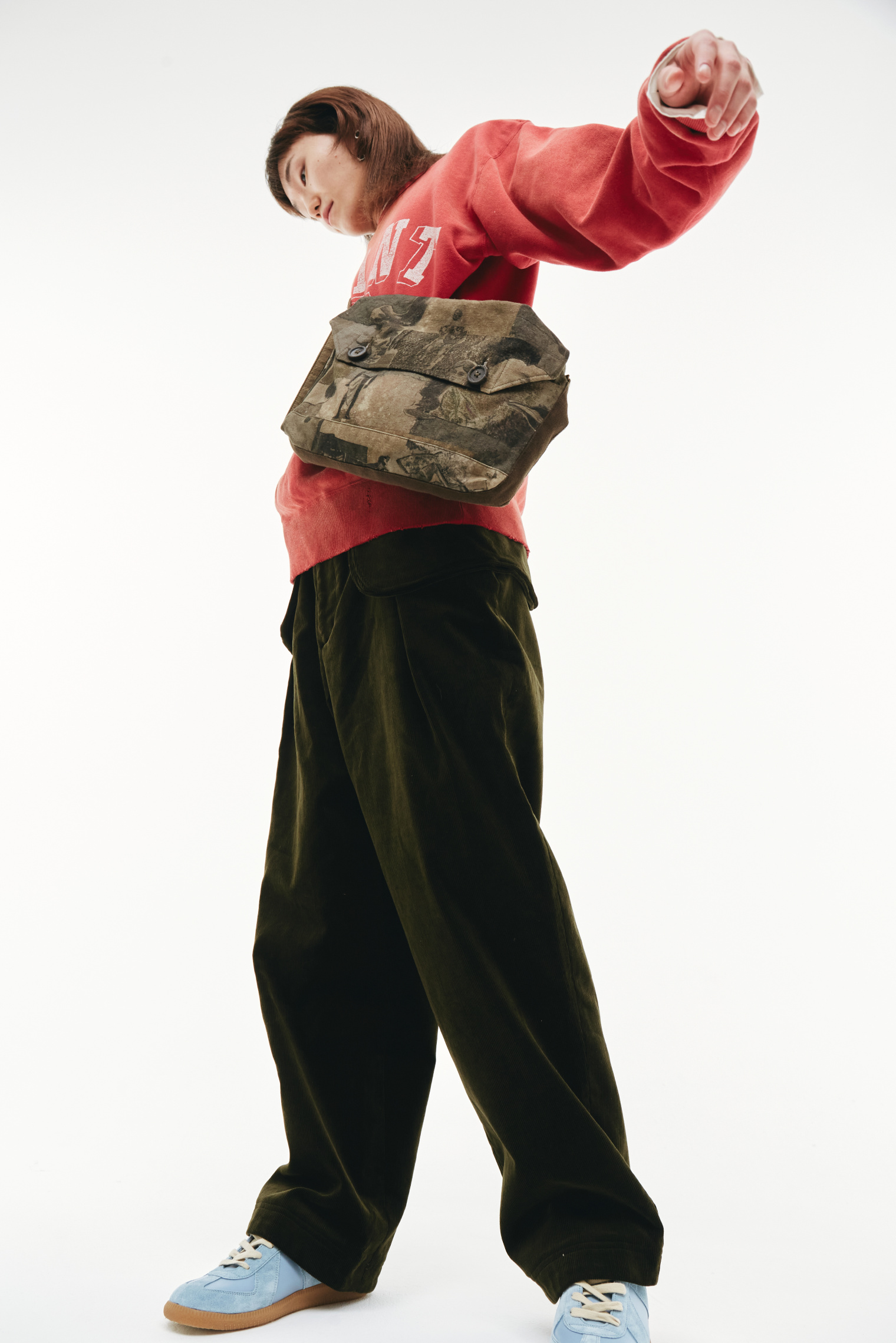 Ziggy Chen Messenger Printed Bag