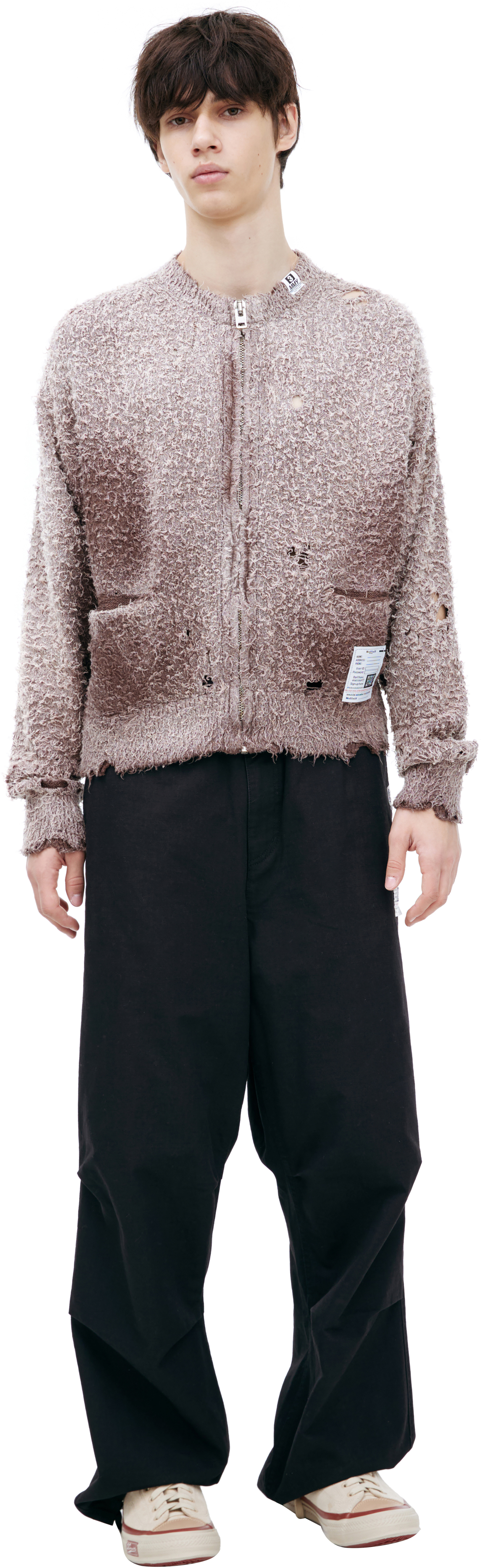 Maison Mihara Yasuhiro Cotton knitted cardigan