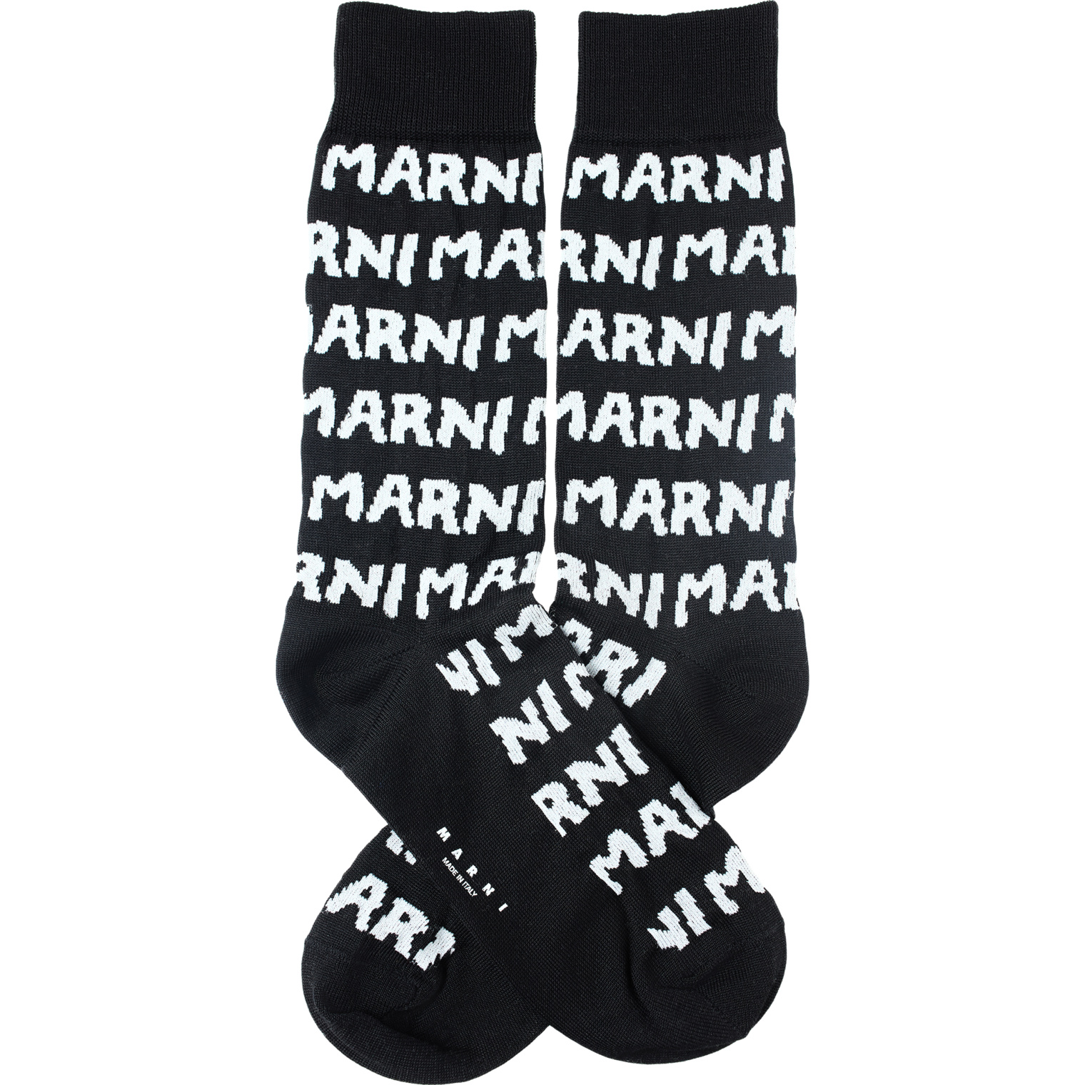 Marni Черные носки с логотипом