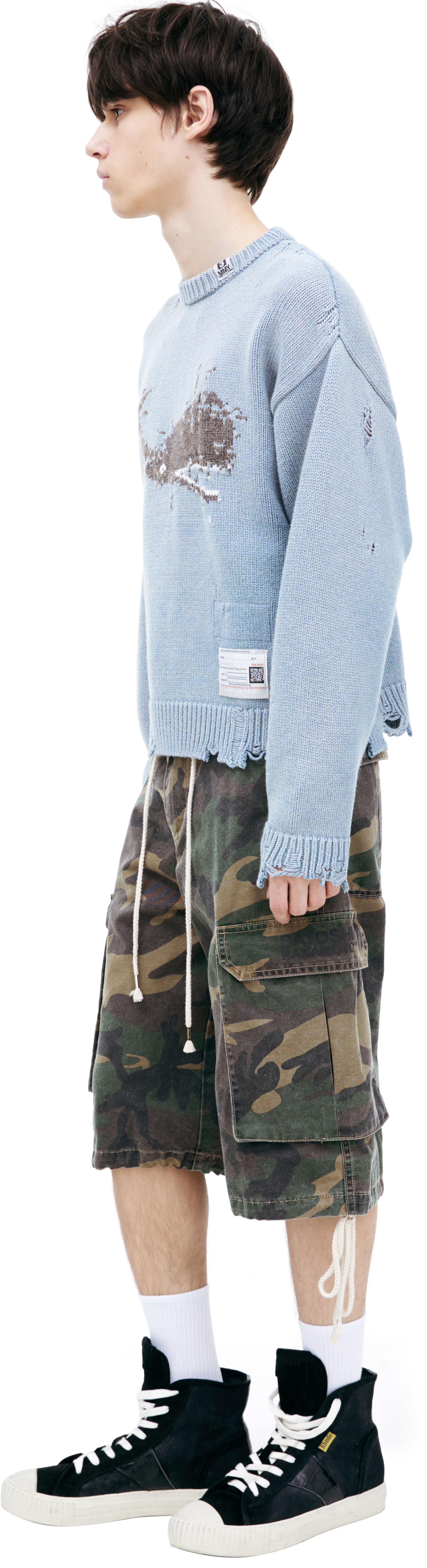 Maison Mihara Yasuhiro Embroidered print sweater